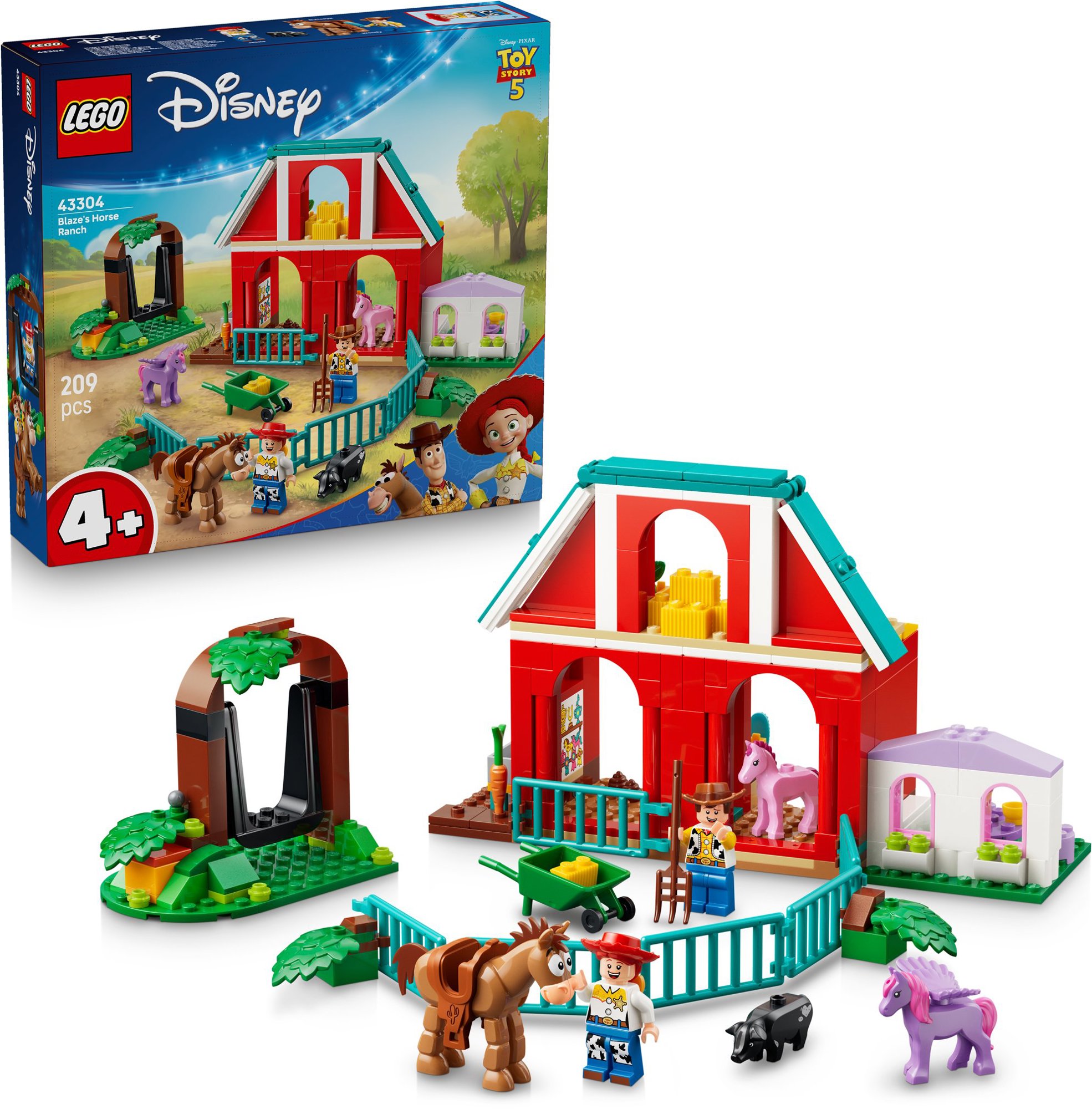 LEGO Disney Pixar 43304 Blazeova koňská farma