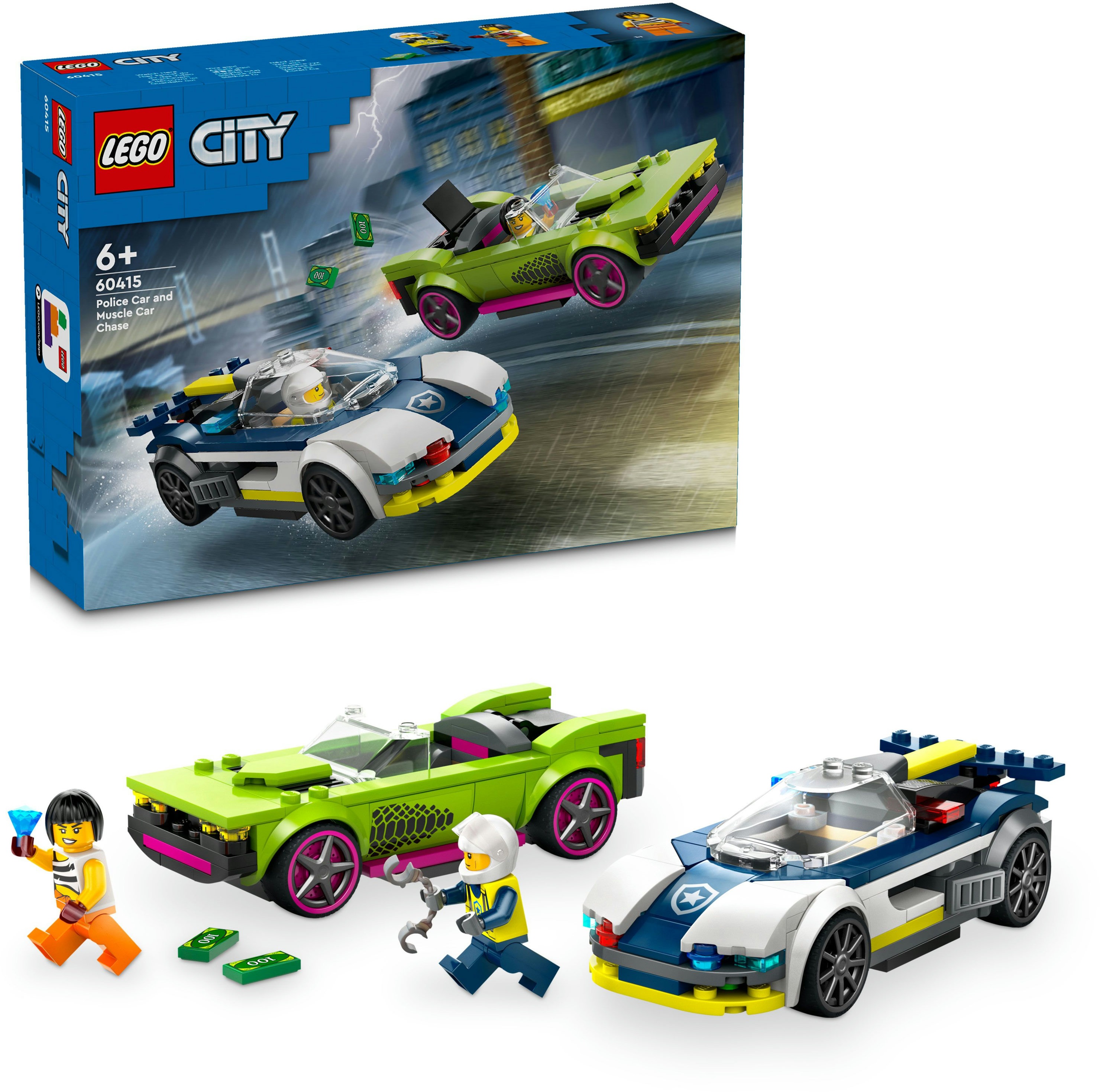 LEGO&reg; City 60415 Honička policejního auta a sporťáku