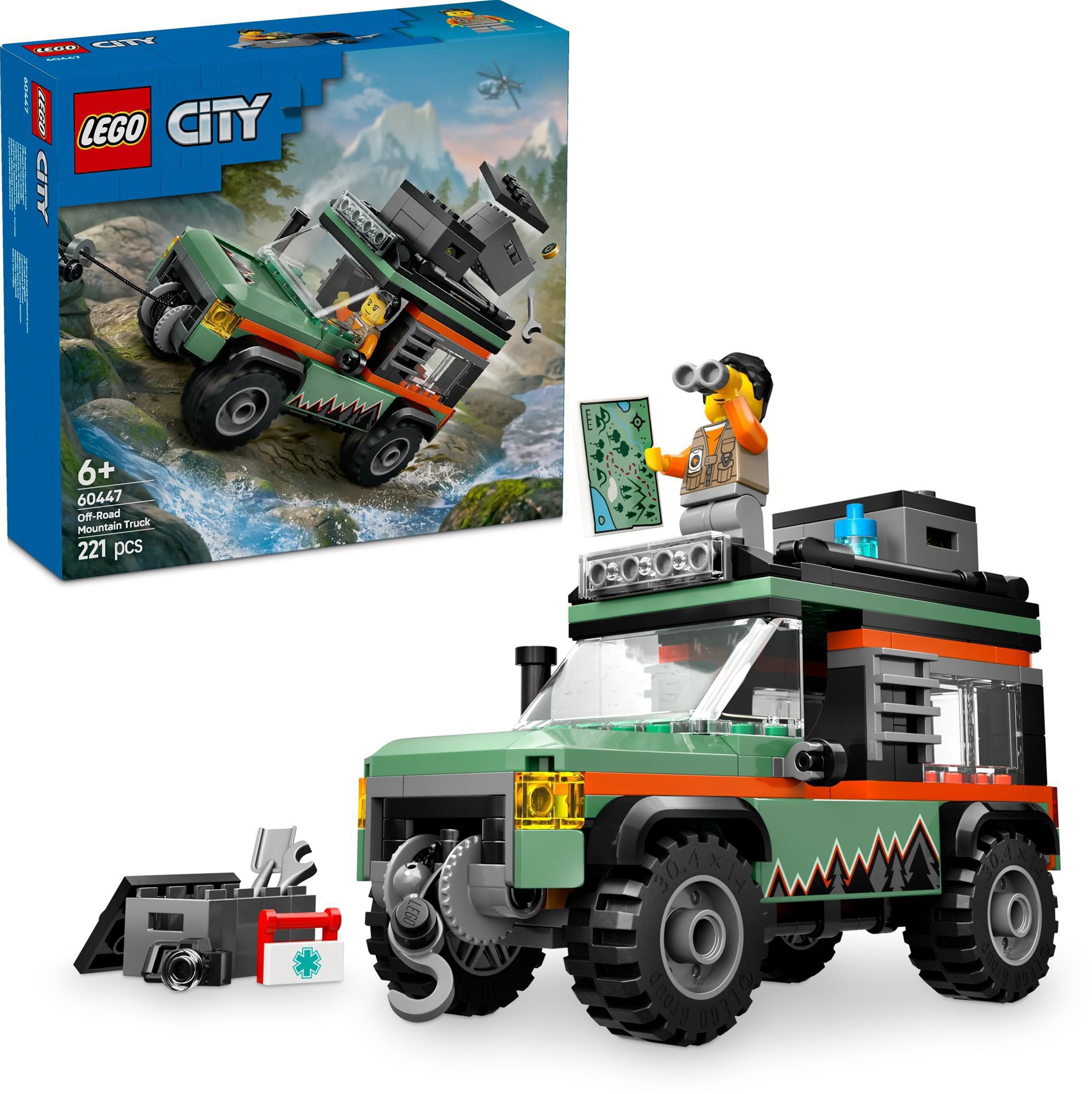 Stavebnice LEGO City 60447 - Terénní horské nákladní auto 4x4