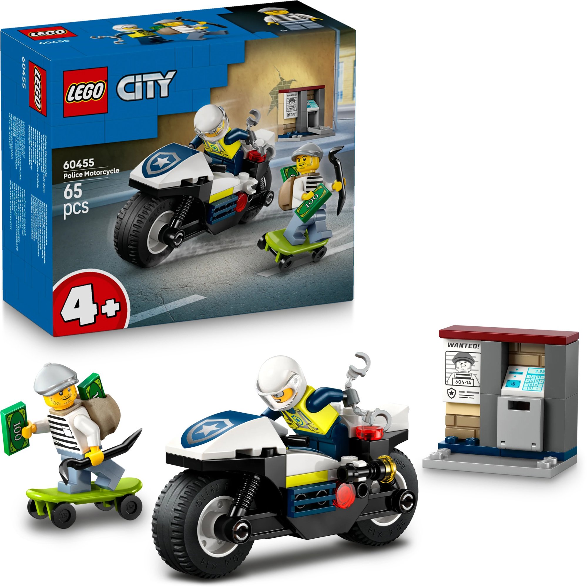 LEGO City 60455 Honička na policejní motorce