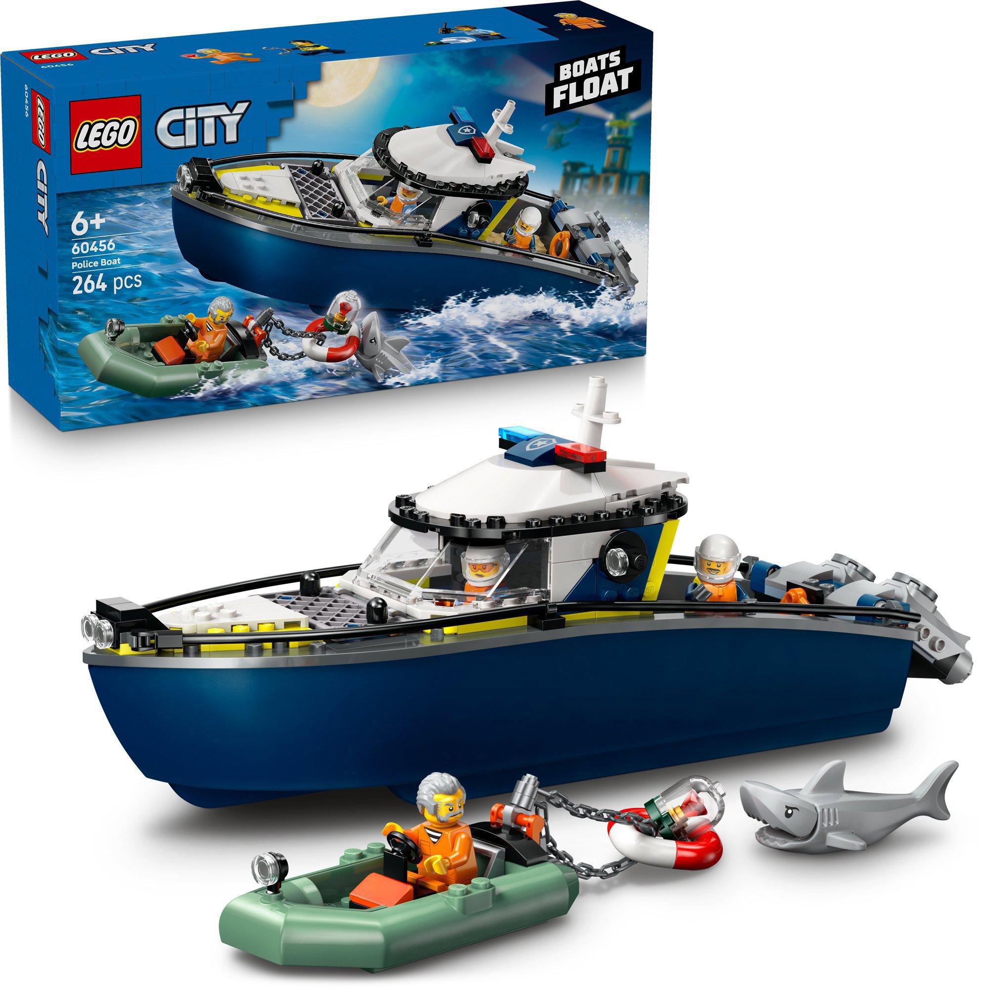 LEGO® City 60456 Honička v policejní lodi