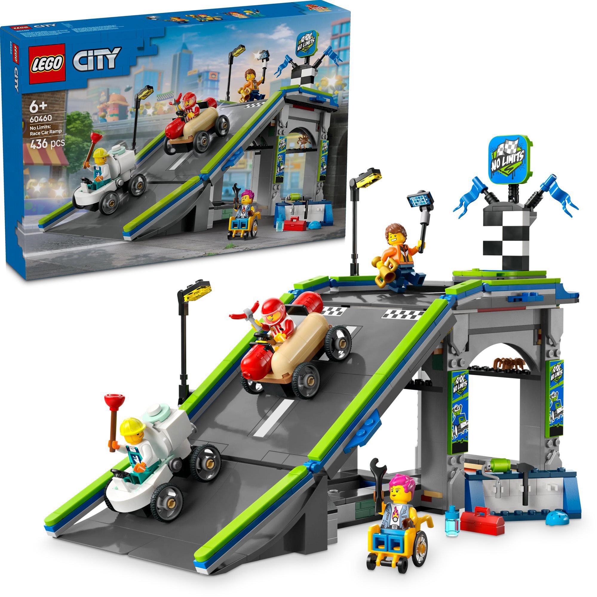LEGO® City 60460: Závodní dráha s rampami