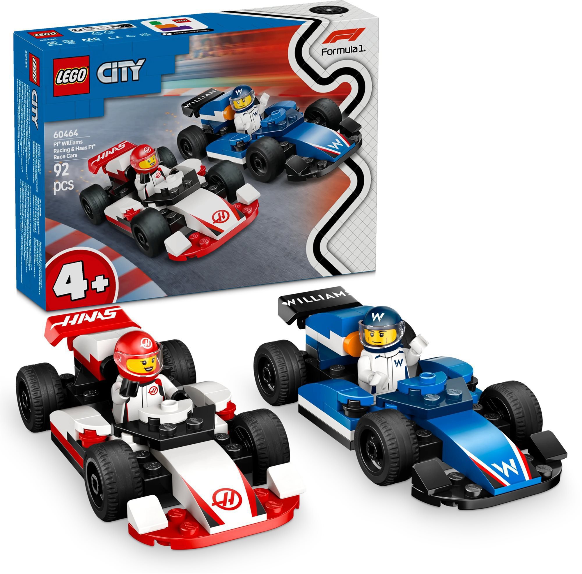 LEGO® City 60464 Závodní vozy F1® Williams Racing a Haas F1®