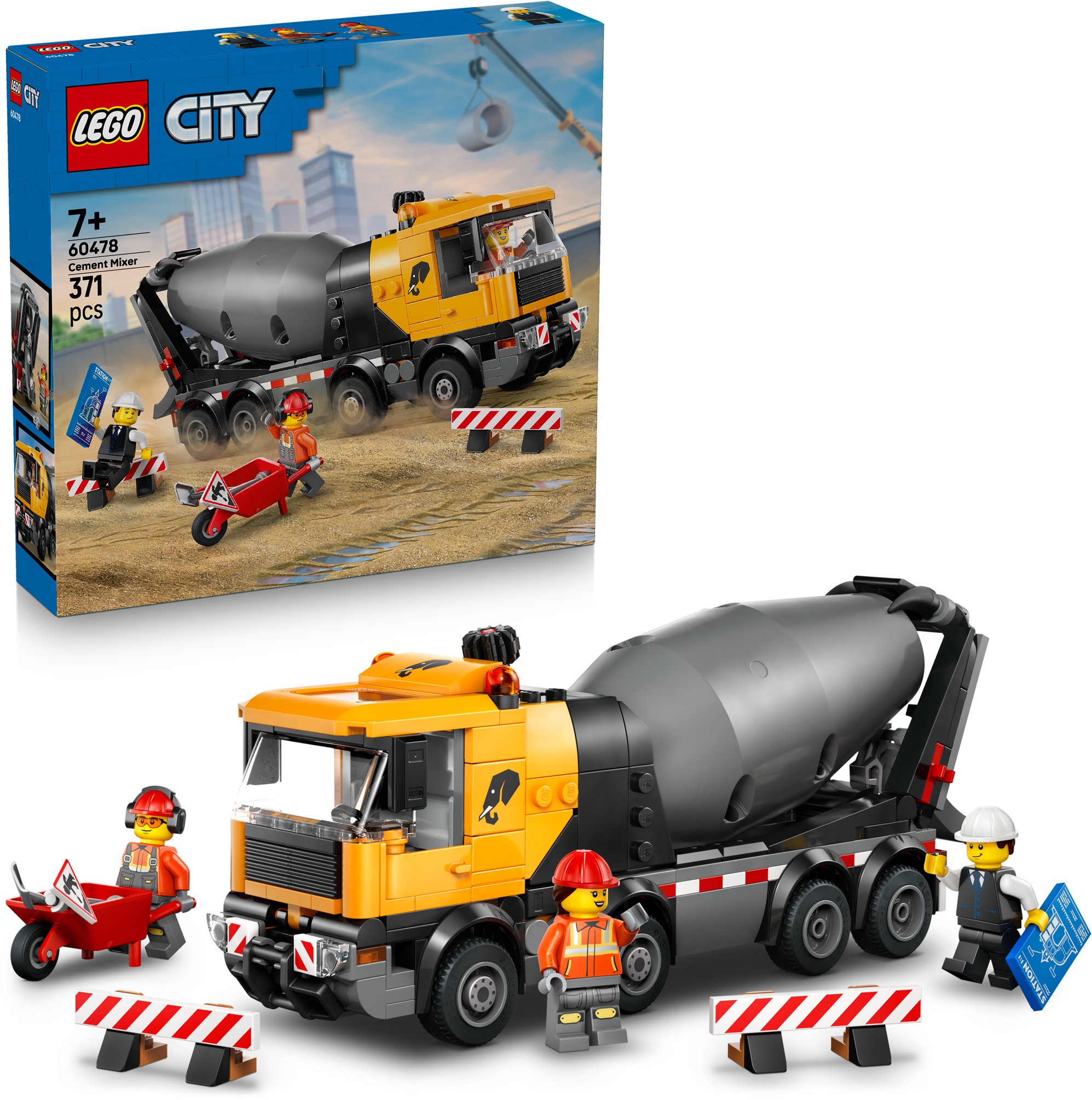 LEGO City 60478 Míchačka - stavebnicová hra pro děti od 4 let