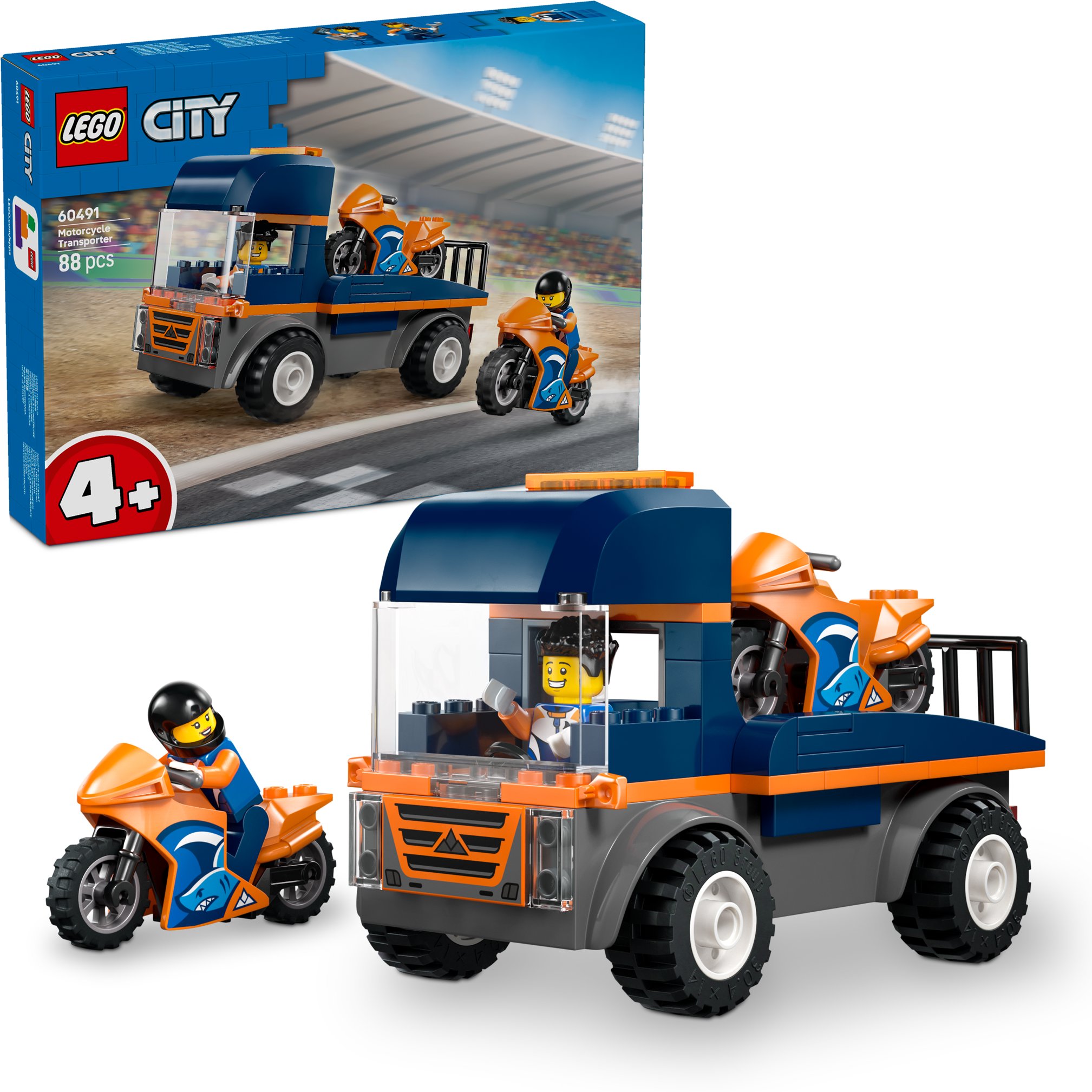 LEGO&reg; City 60491 Kamion na přepravu motorek