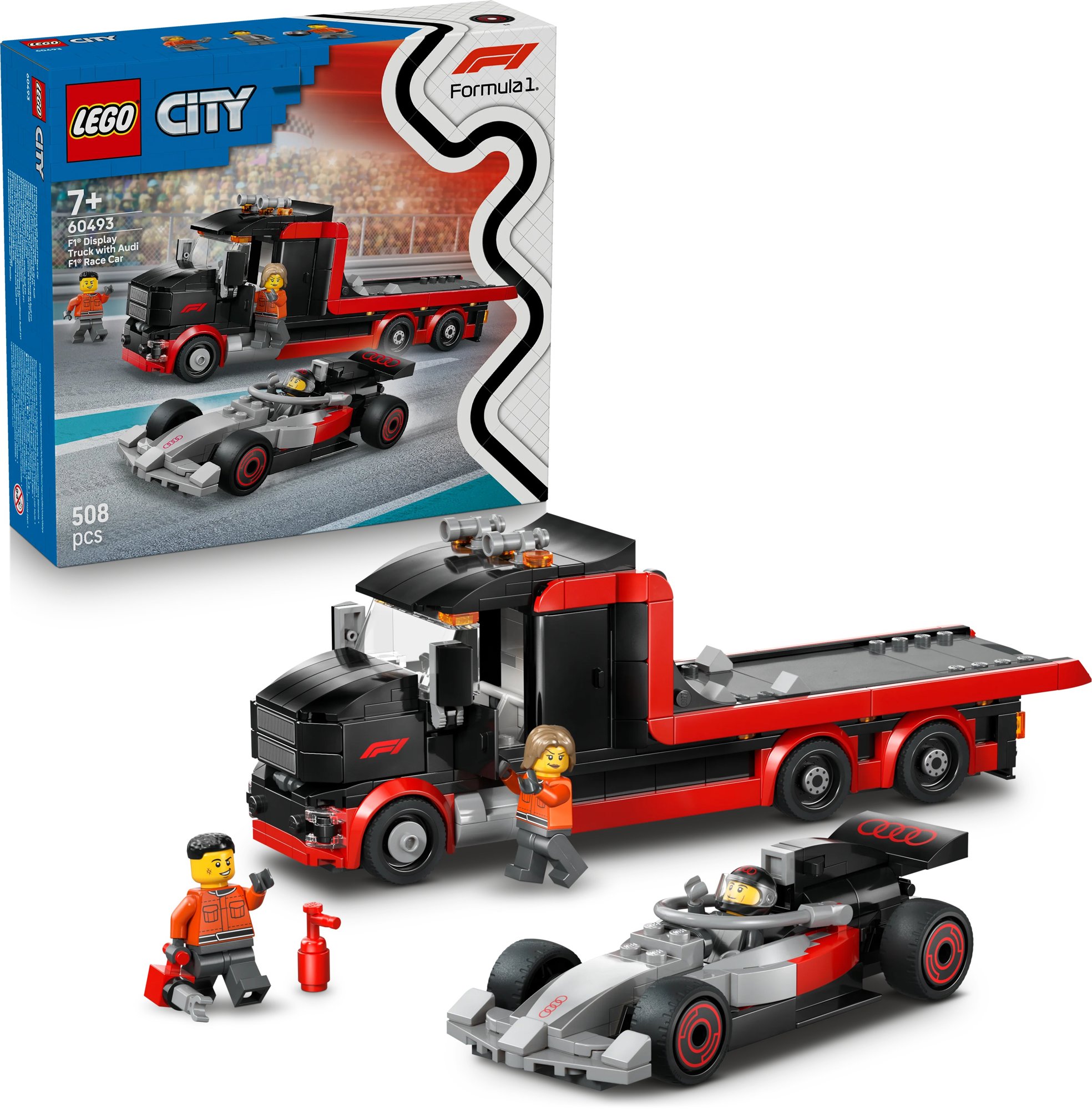 LEGO City 60493 Výstavní náklaďák F1® se závodním autem Audi F1®