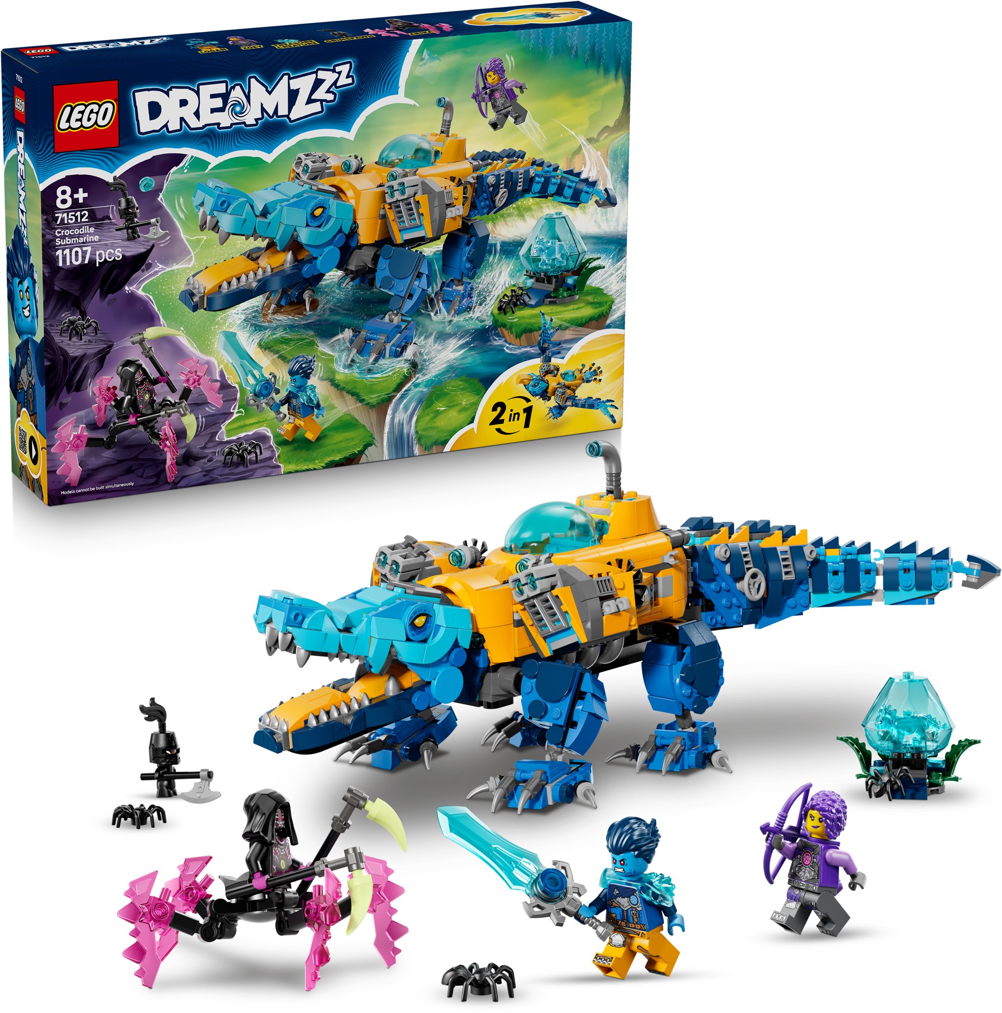 LEGO® DREAMZzz 71512 Krokodýlí ponorka v akci