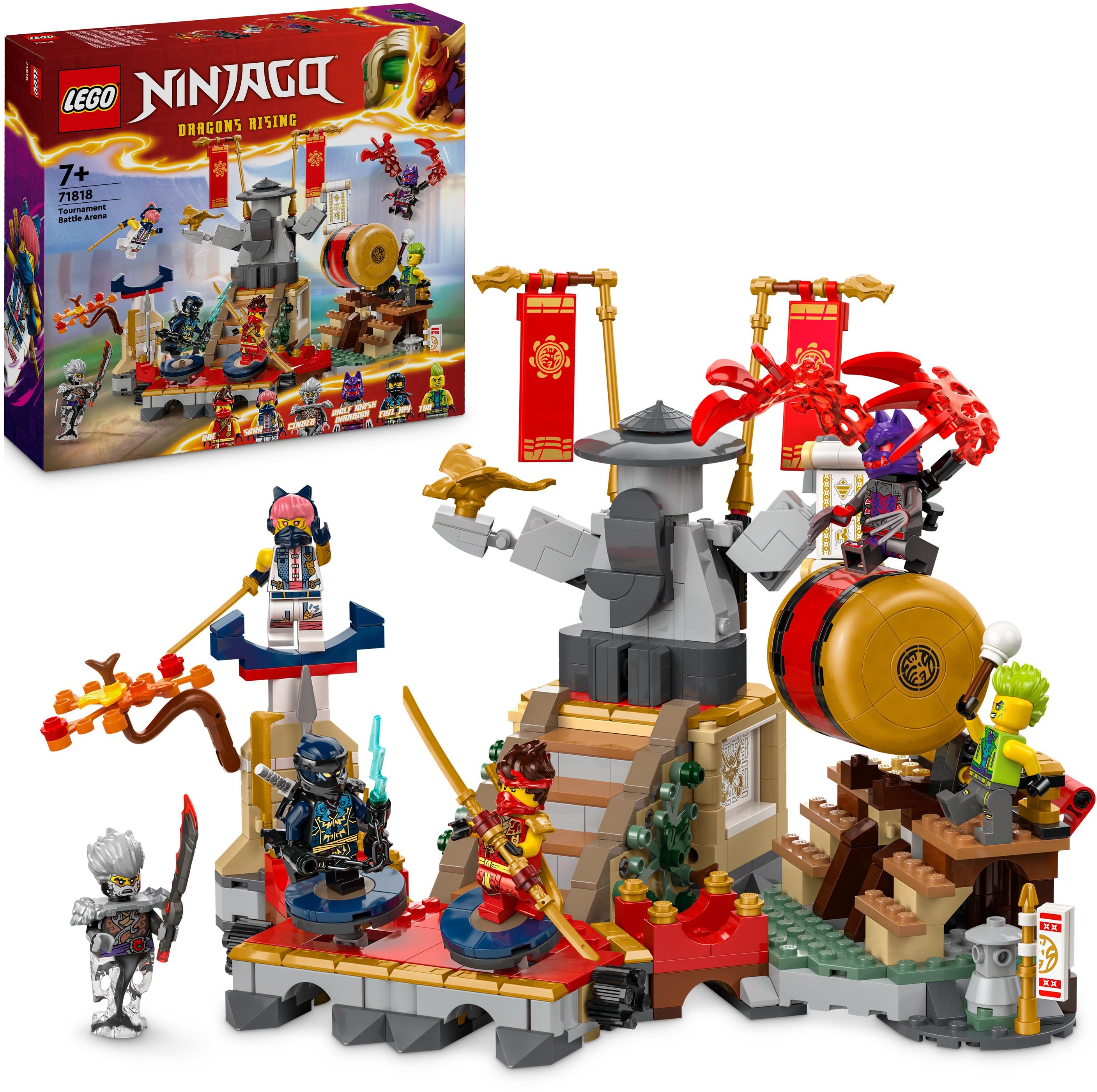 LEGO NINJAGO 71818 Turnajová bitevní aréna - hračky pro děti a miminka