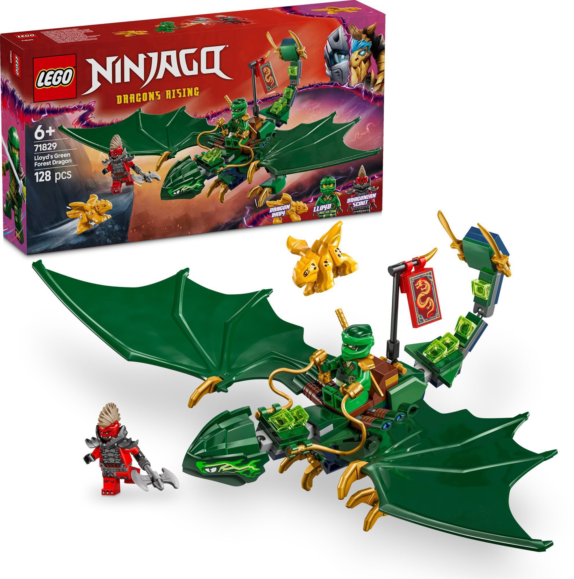 LEGO NINJAGO 71829 Lloydův zelený lesní drak
