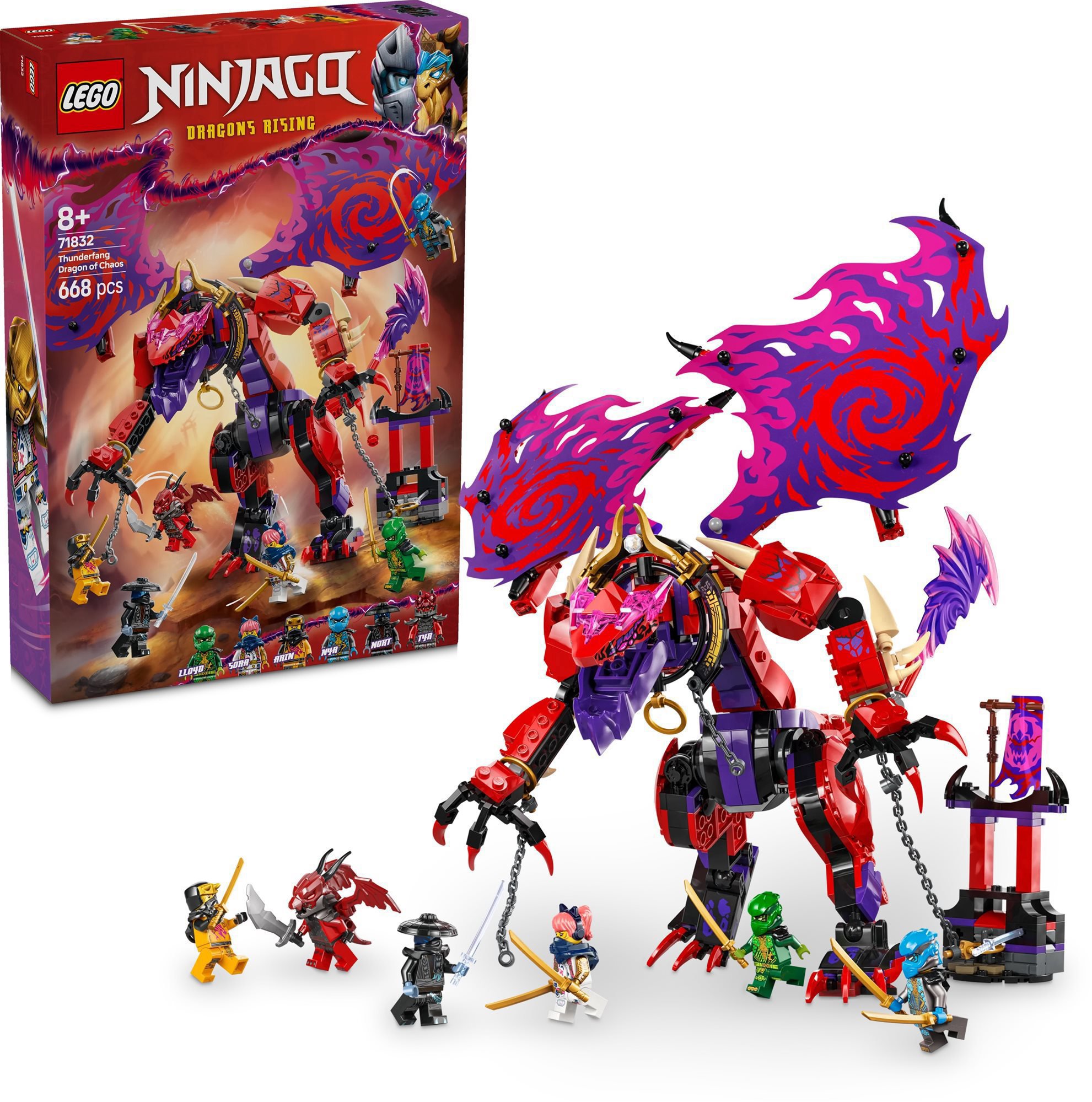 LEGO NINJAGO 71832 Drak chaosu Thunderfang