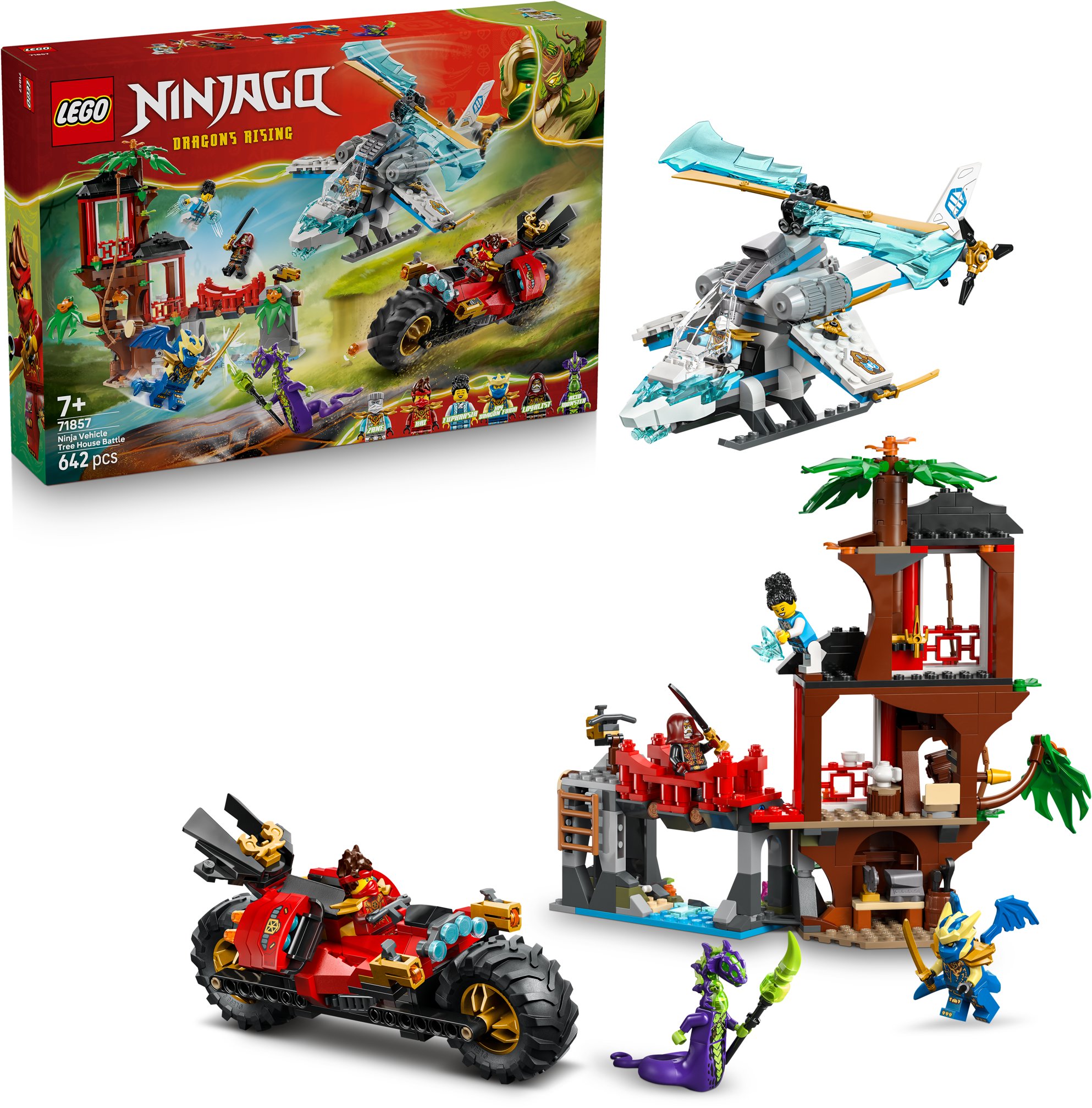 LEGO NINJAGO 71857 Souboj nindža vozidel a domek na stromě