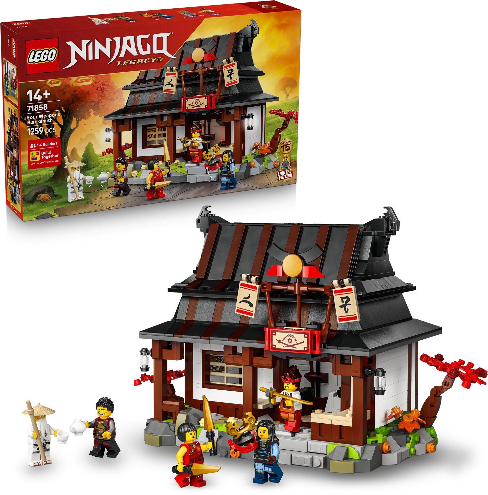 LEGO Ninjago 71858 Kovárna Čtyři zbraně s minifigurkami