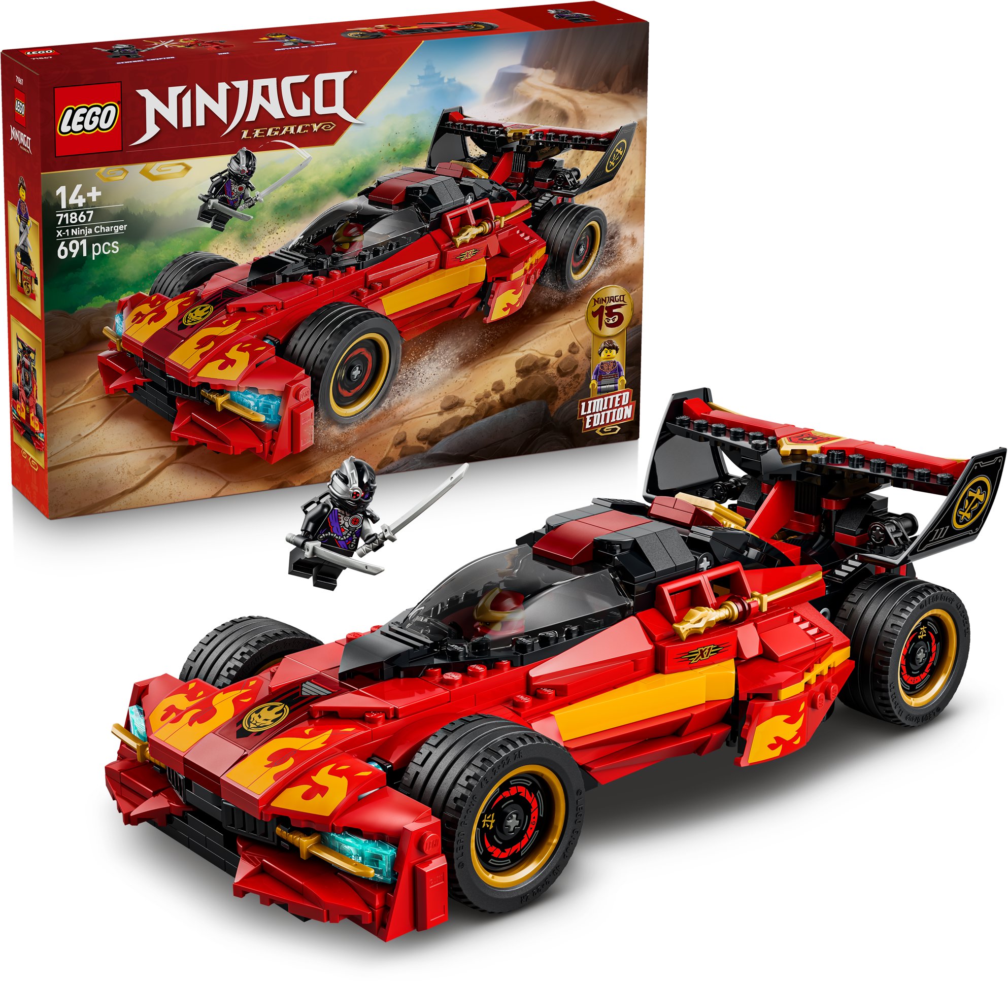 LEGO NINJAGO 71867 Kaiův červený bourák