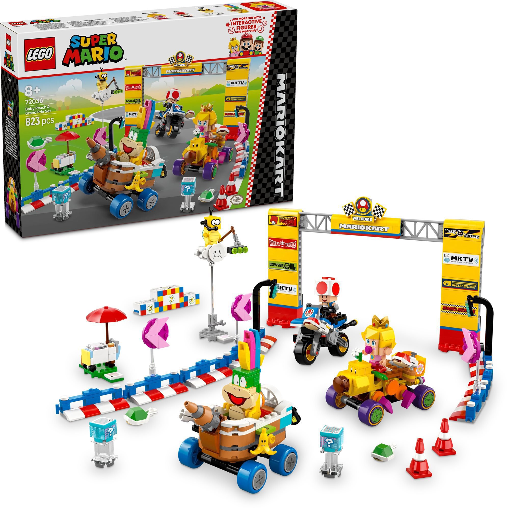 LEGO Super Mario 72036 Mario Kart Baby Peach sada