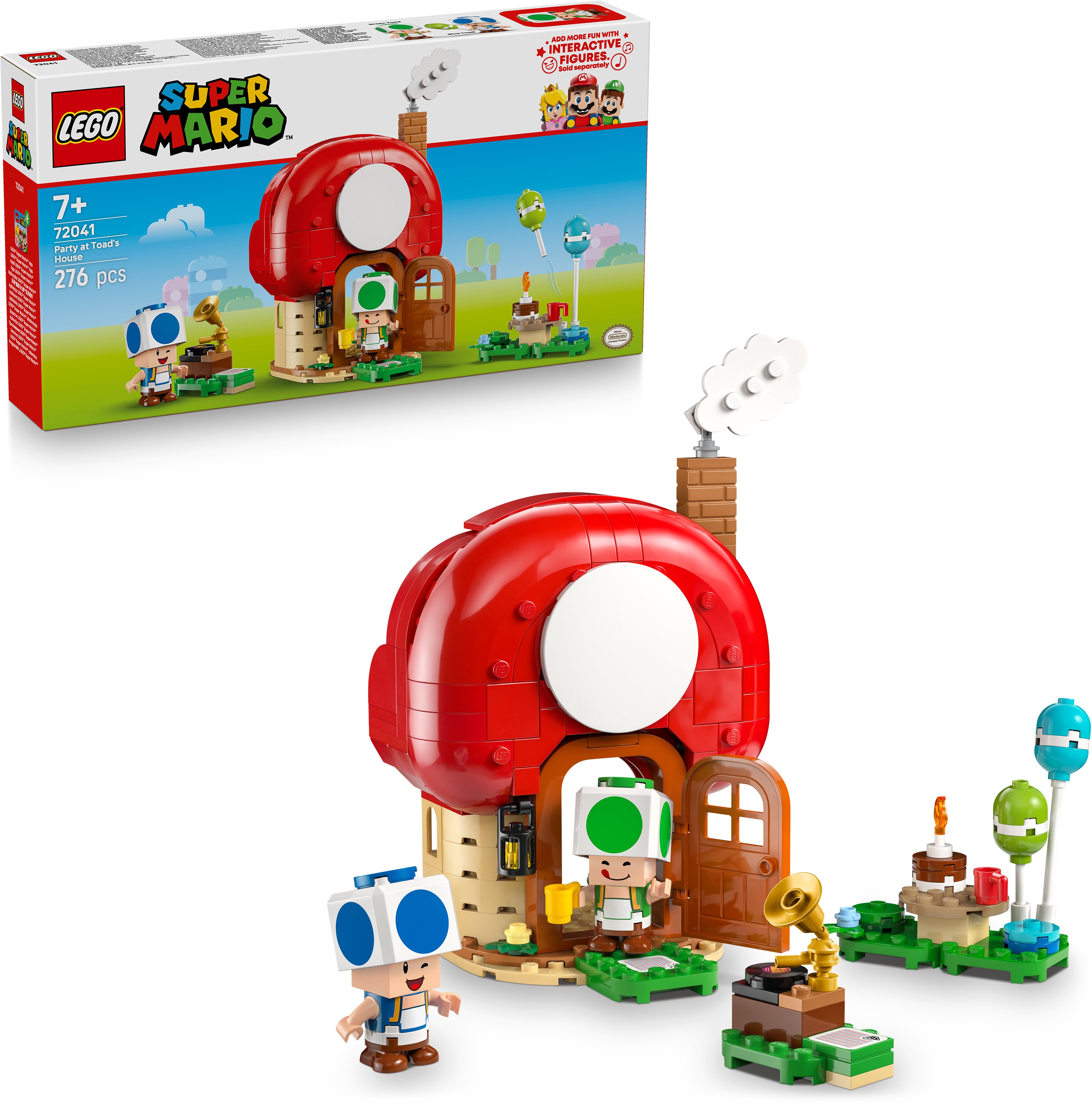 LEGO® Super Mario™ 72041 Toad a párty v jeho domku - stavebnice pro děti