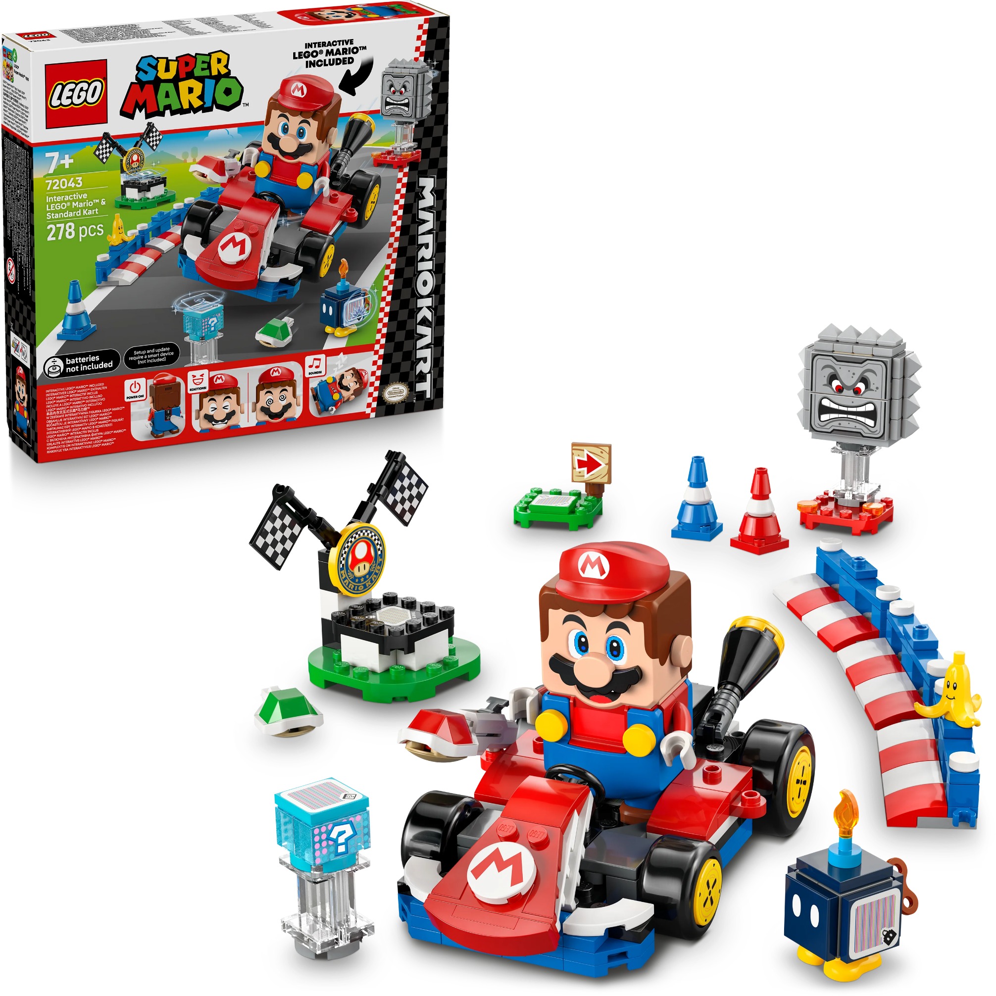 LEGO&reg; Super Mario&trade; 72043 Mario Kart&trade; - Interaktivní LEGO&reg; Mario&trade; a Standard Kart