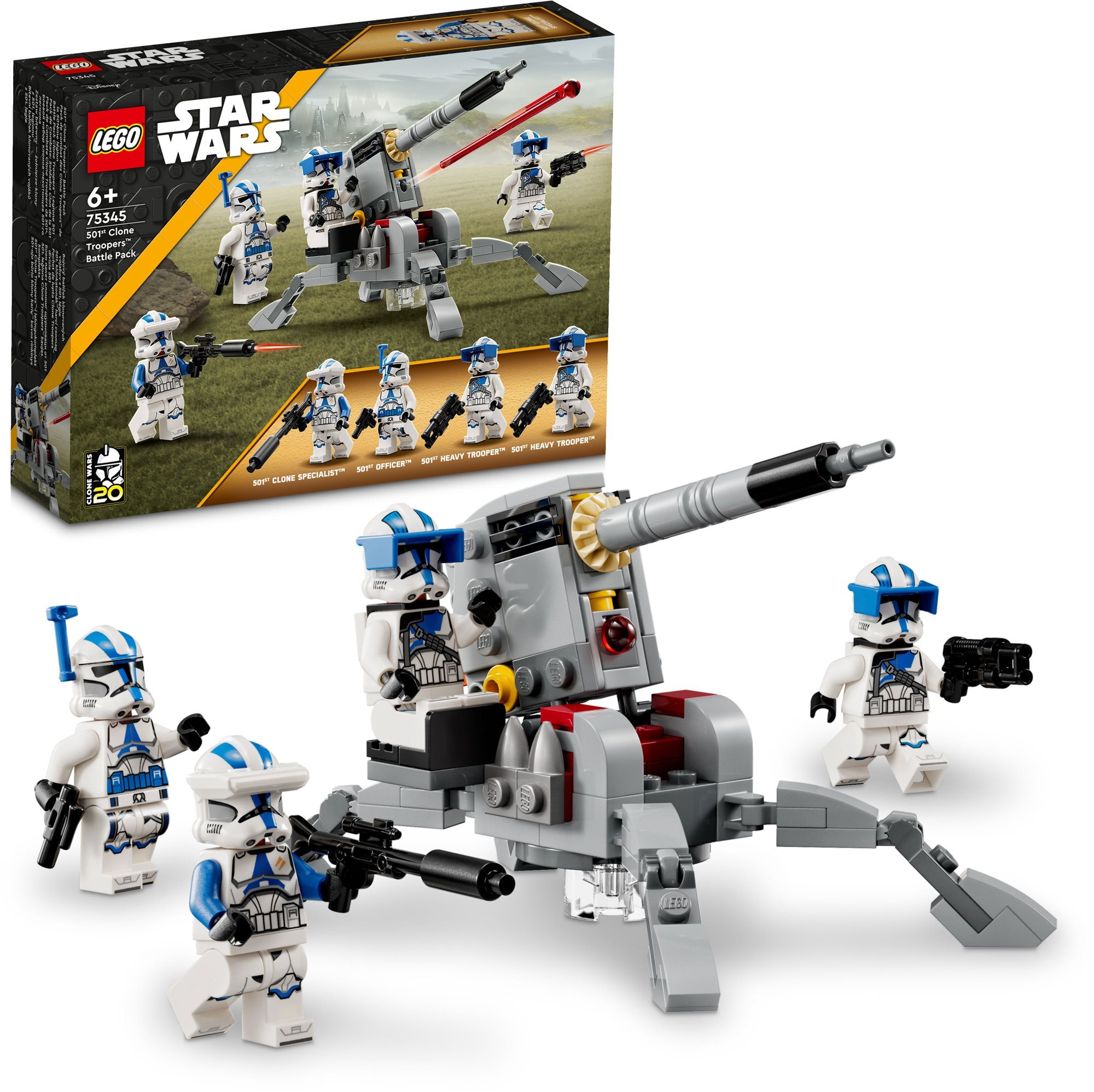 LEGO Star Wars 75345 - Bitevní balíček klonovaných vojáků z 501. legie