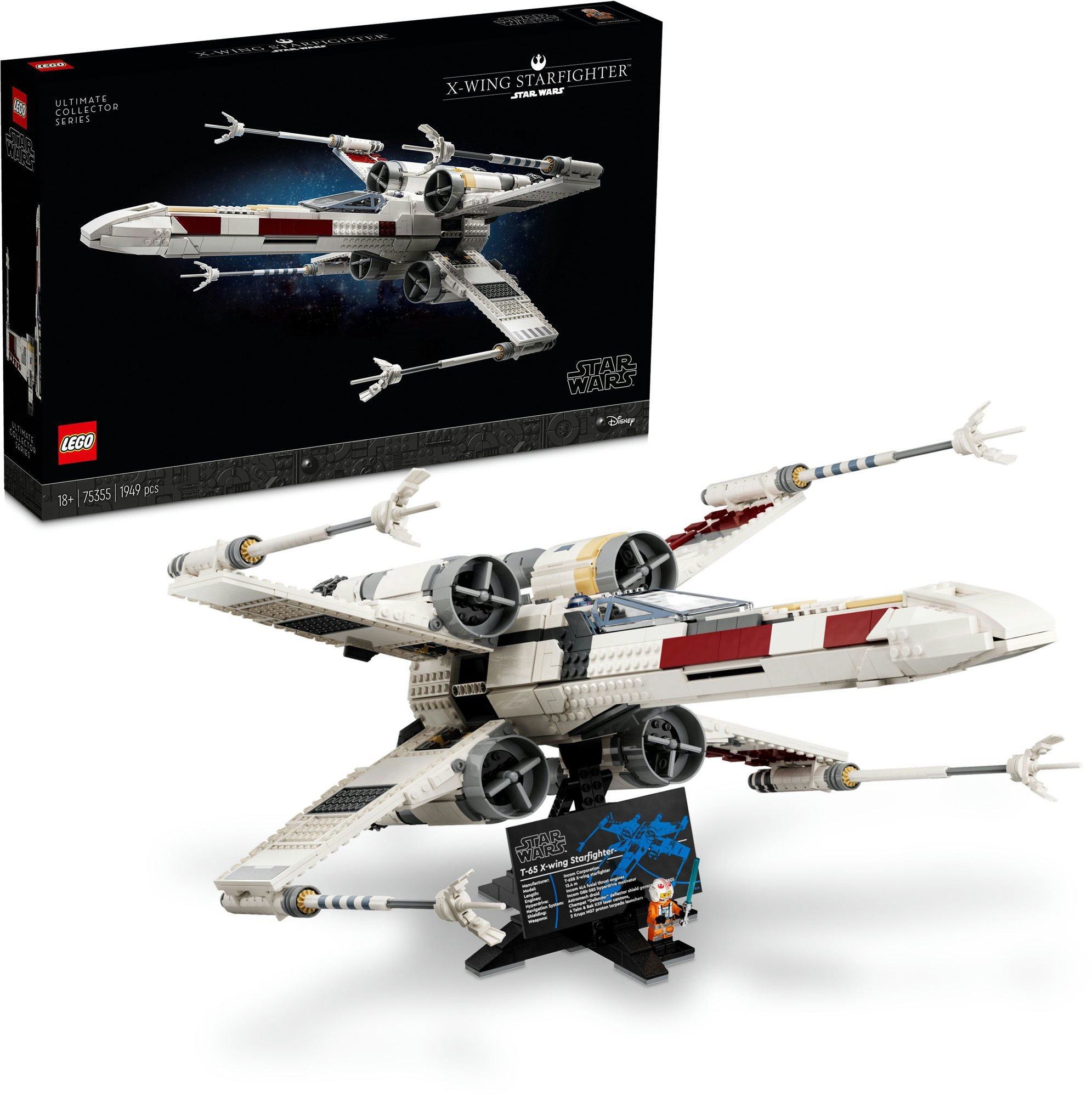 LEGO Star Wars 75355 Stíhačka X-wing detailní pohled