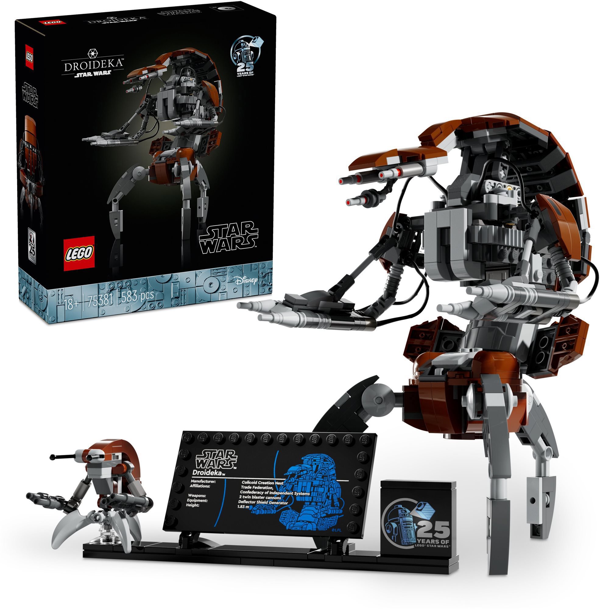 LEGO® Star Wars™ 75381 Droideka™ model