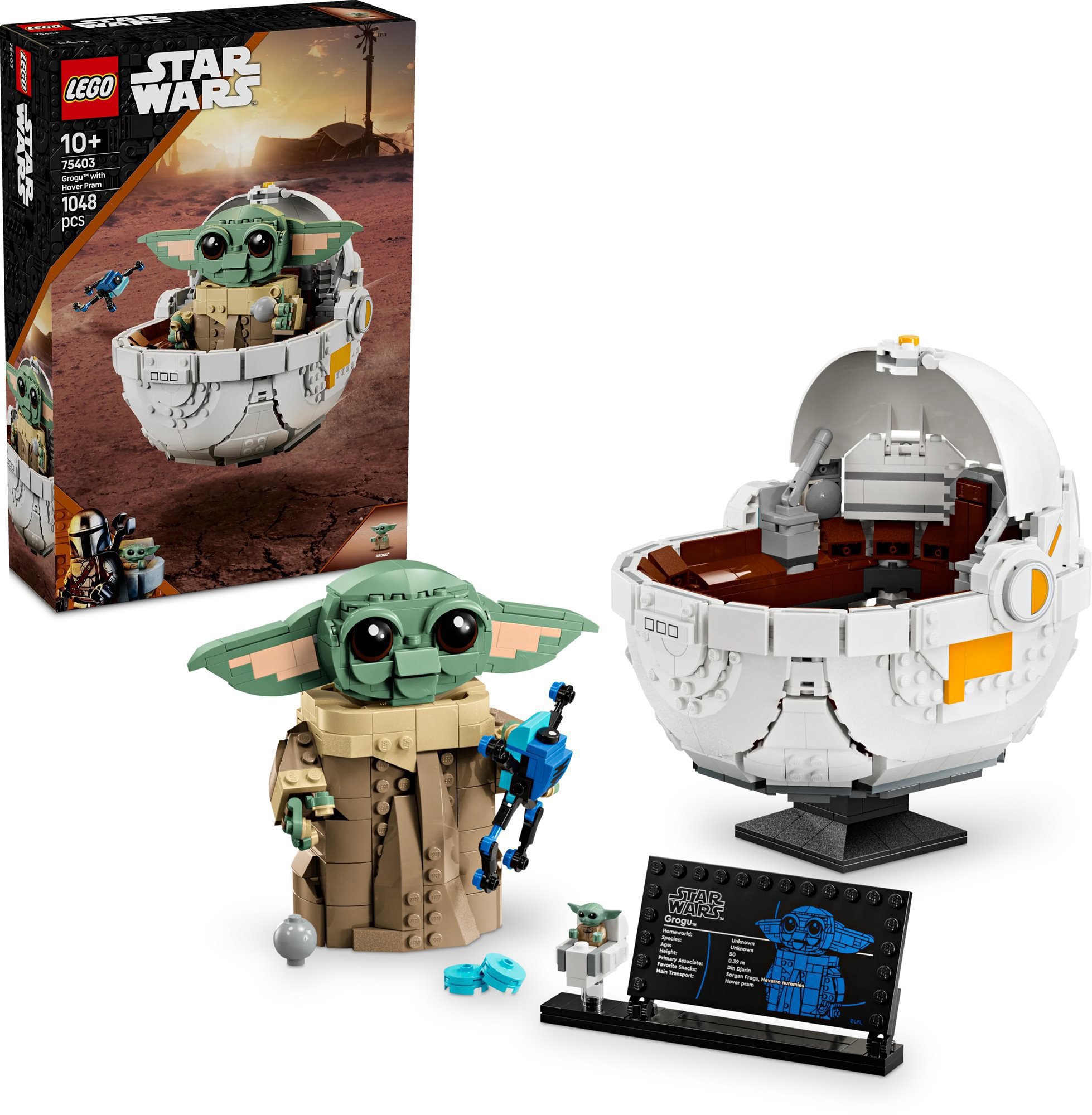 LEGO Star Wars 75403 Grogu ve vznášejícím se kočárku
