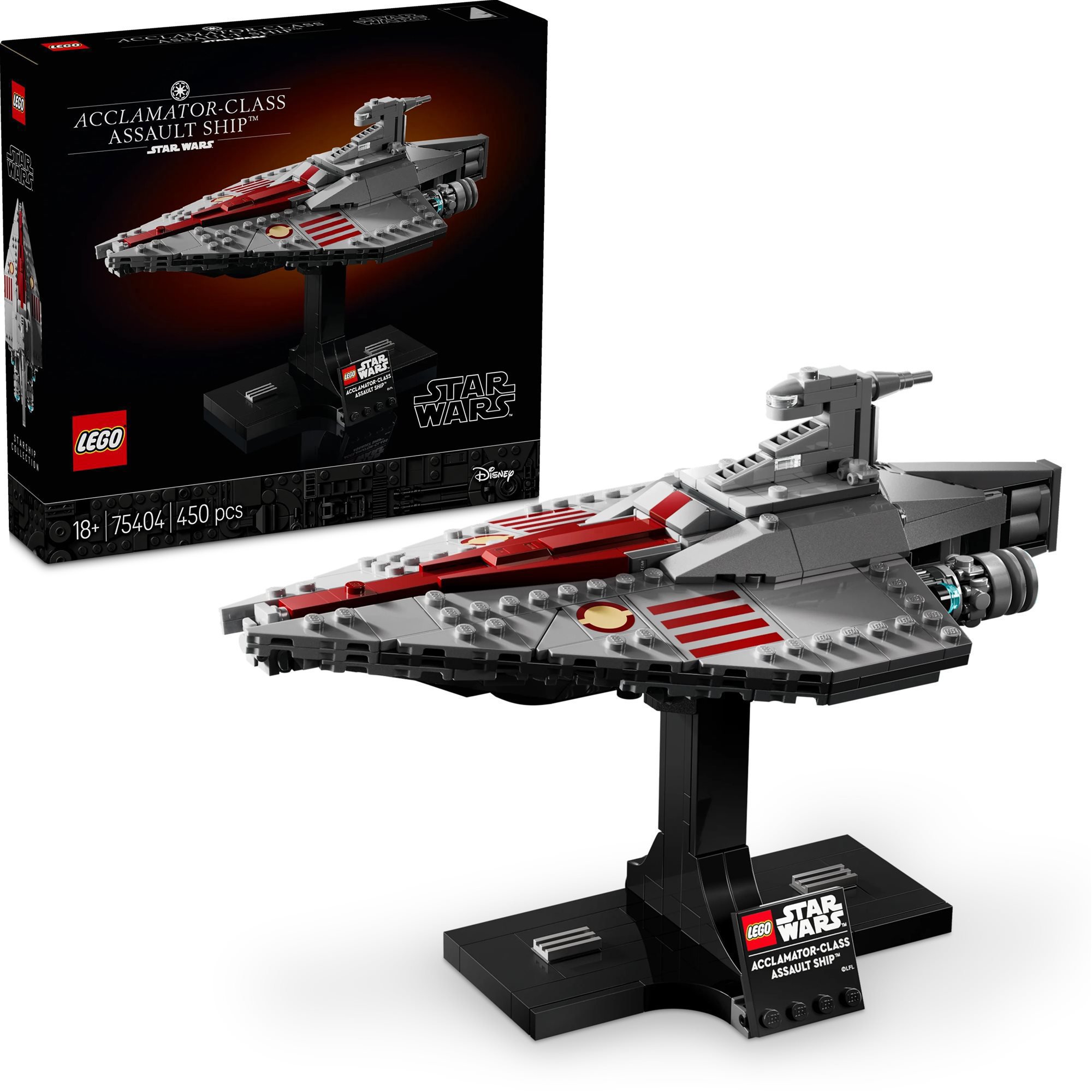 LEGO Star Wars Útočná loď třídy Acclamator model s minifigurkami