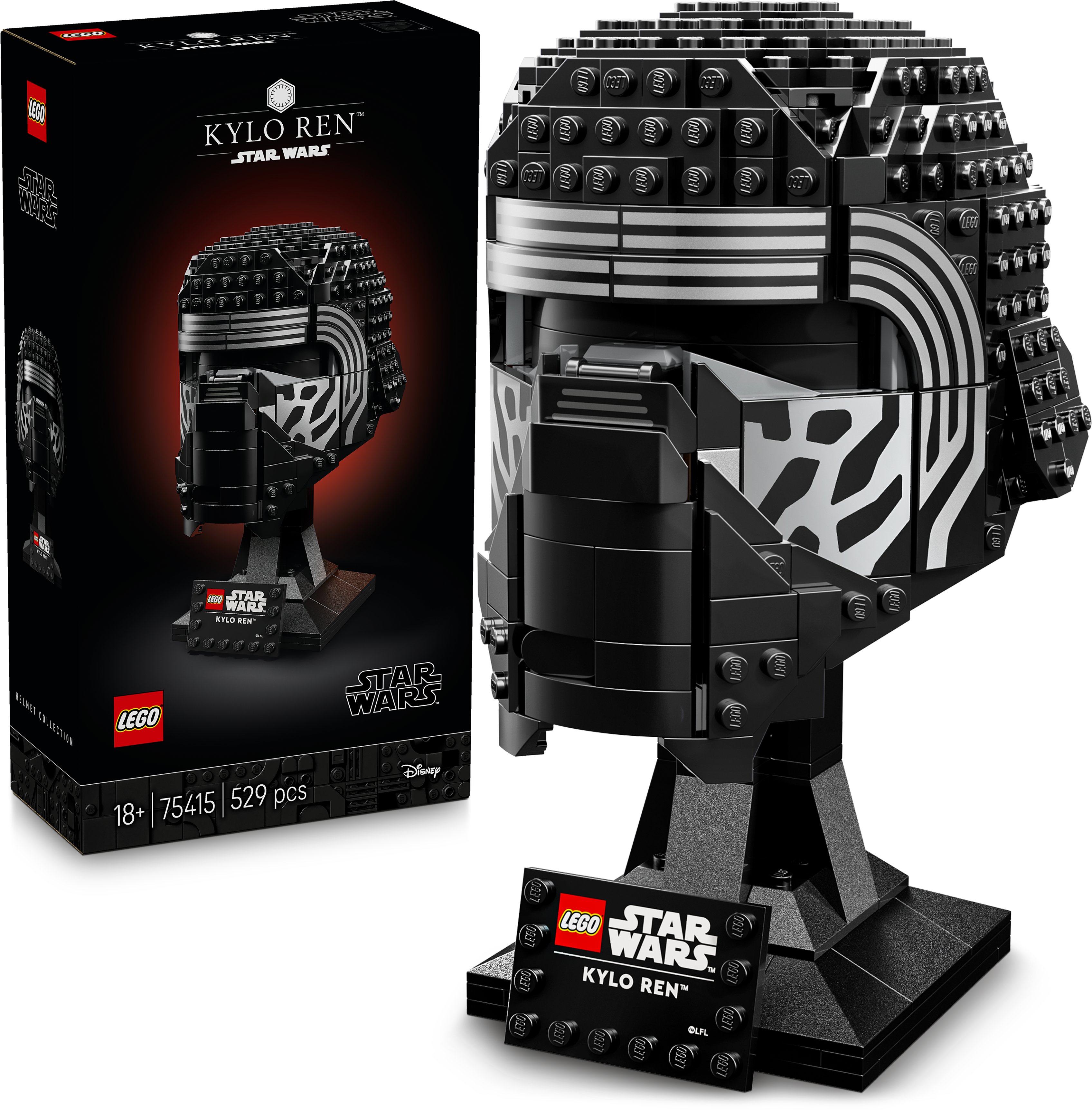 LEGO Star Wars Kylo Renova helma detailní model
