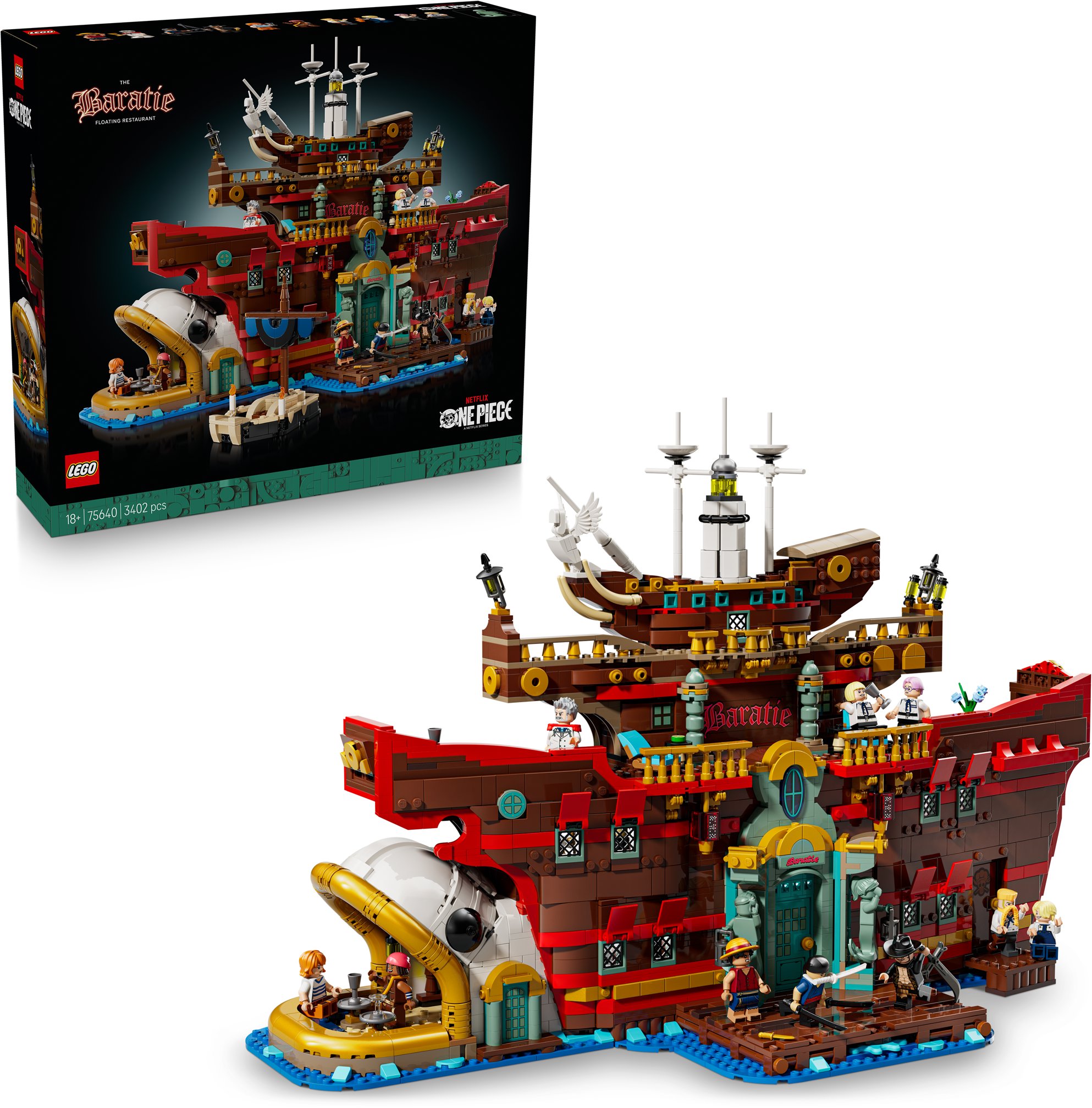 LEGO® ONE PIECE 75640 Plovoucí restaurace Baratie - stavebnice s 1 004 dílky