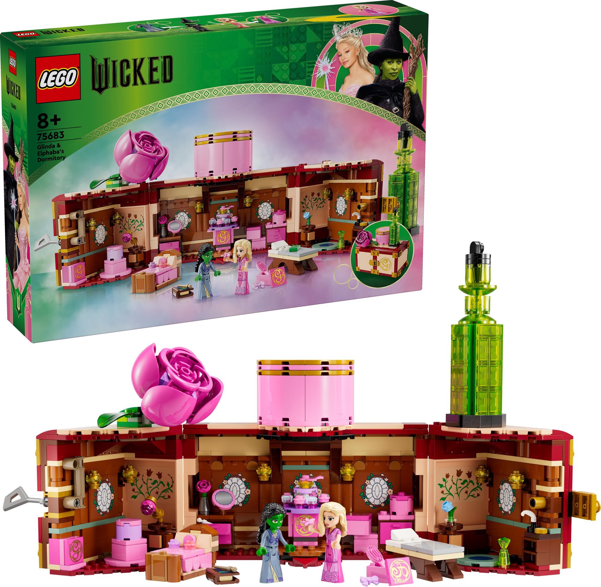 LEGO® Wicked 75683 Studentská kolej Glindy a Elphaby