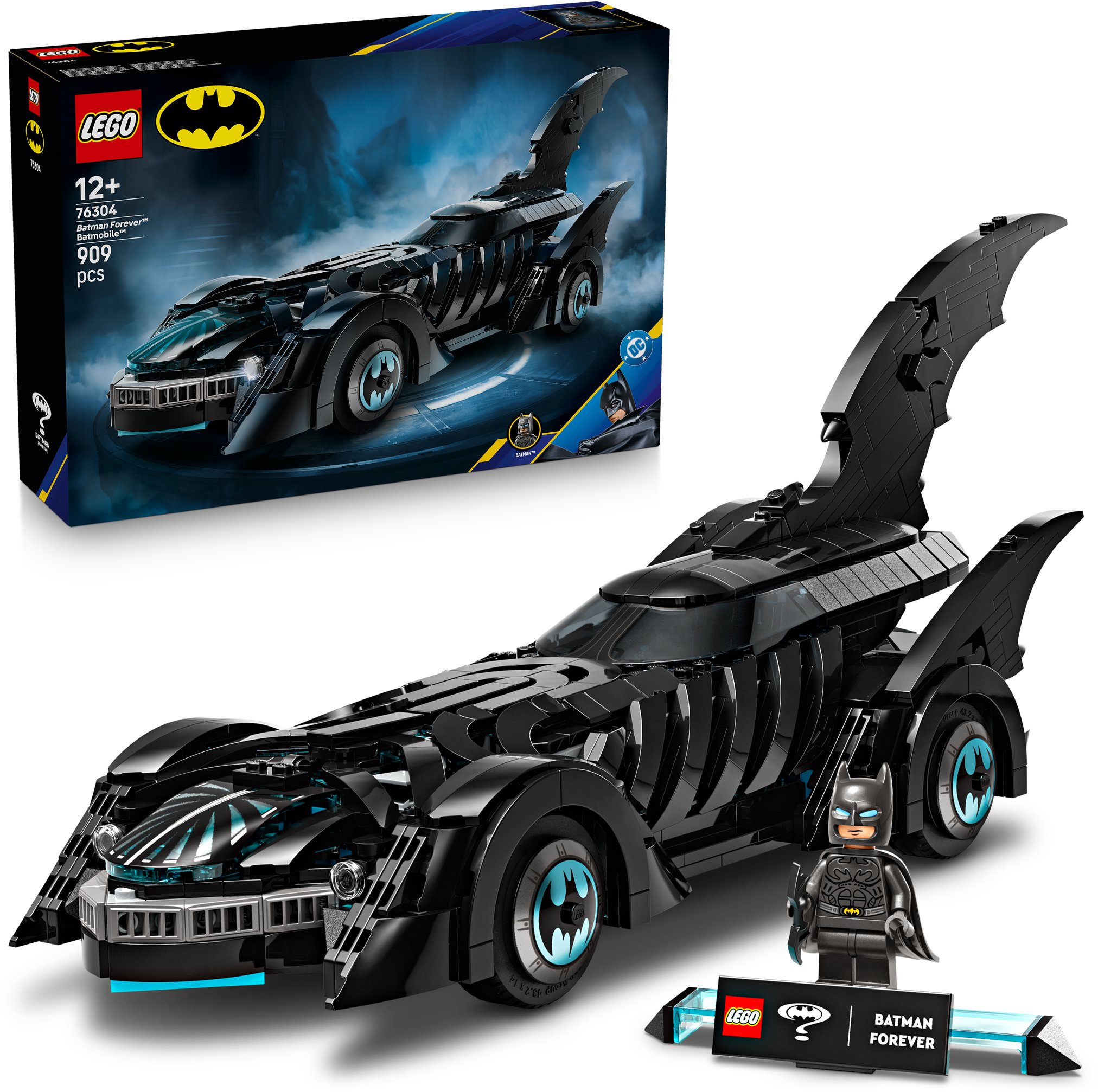 LEGO® DC Batman™ 76304 Batmobil – stavebnice s ikonickým vozidlem Batmana.