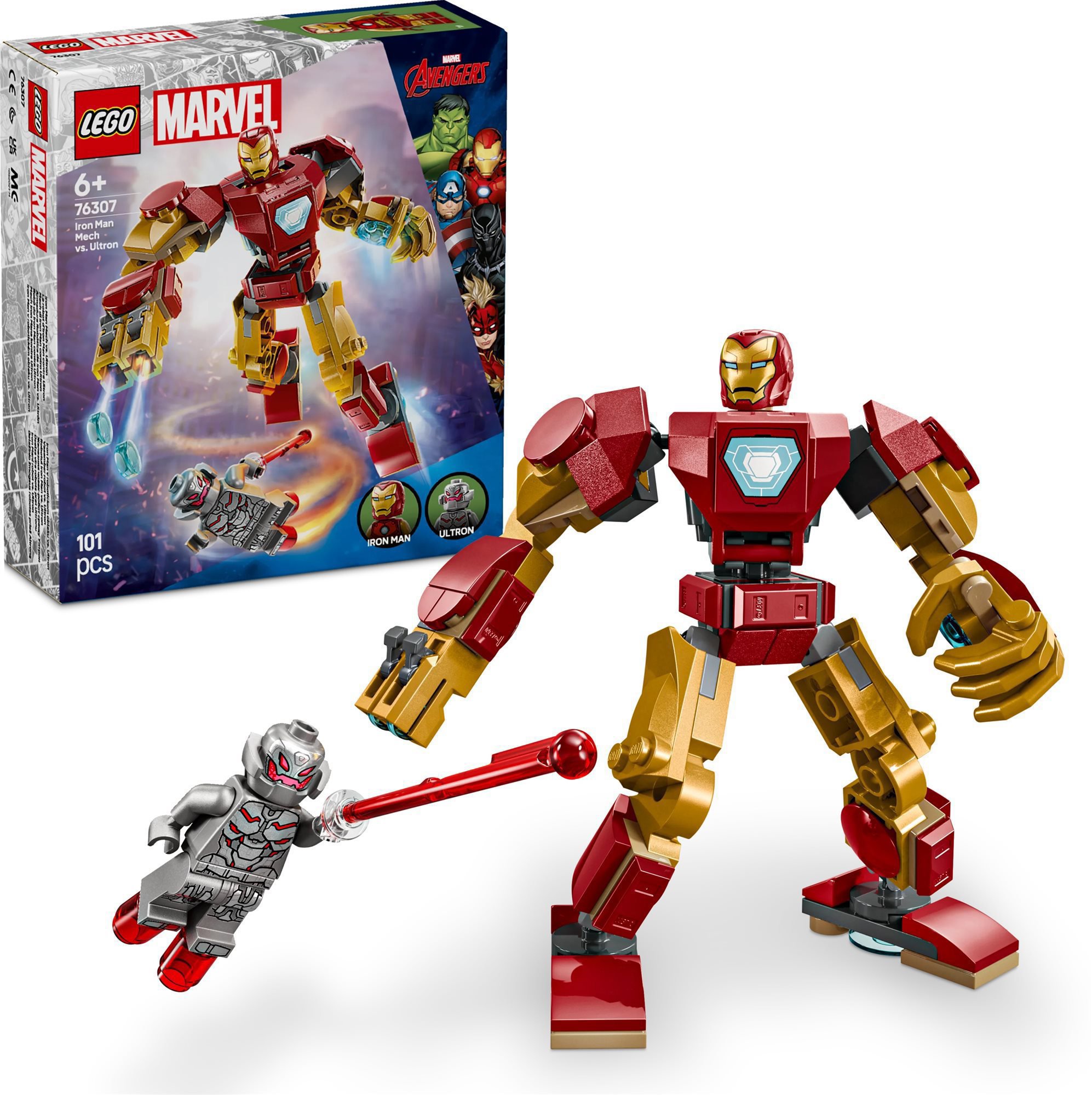LEGO Marvel 76307 Iron Man v robotickém obleku vs. Ultron