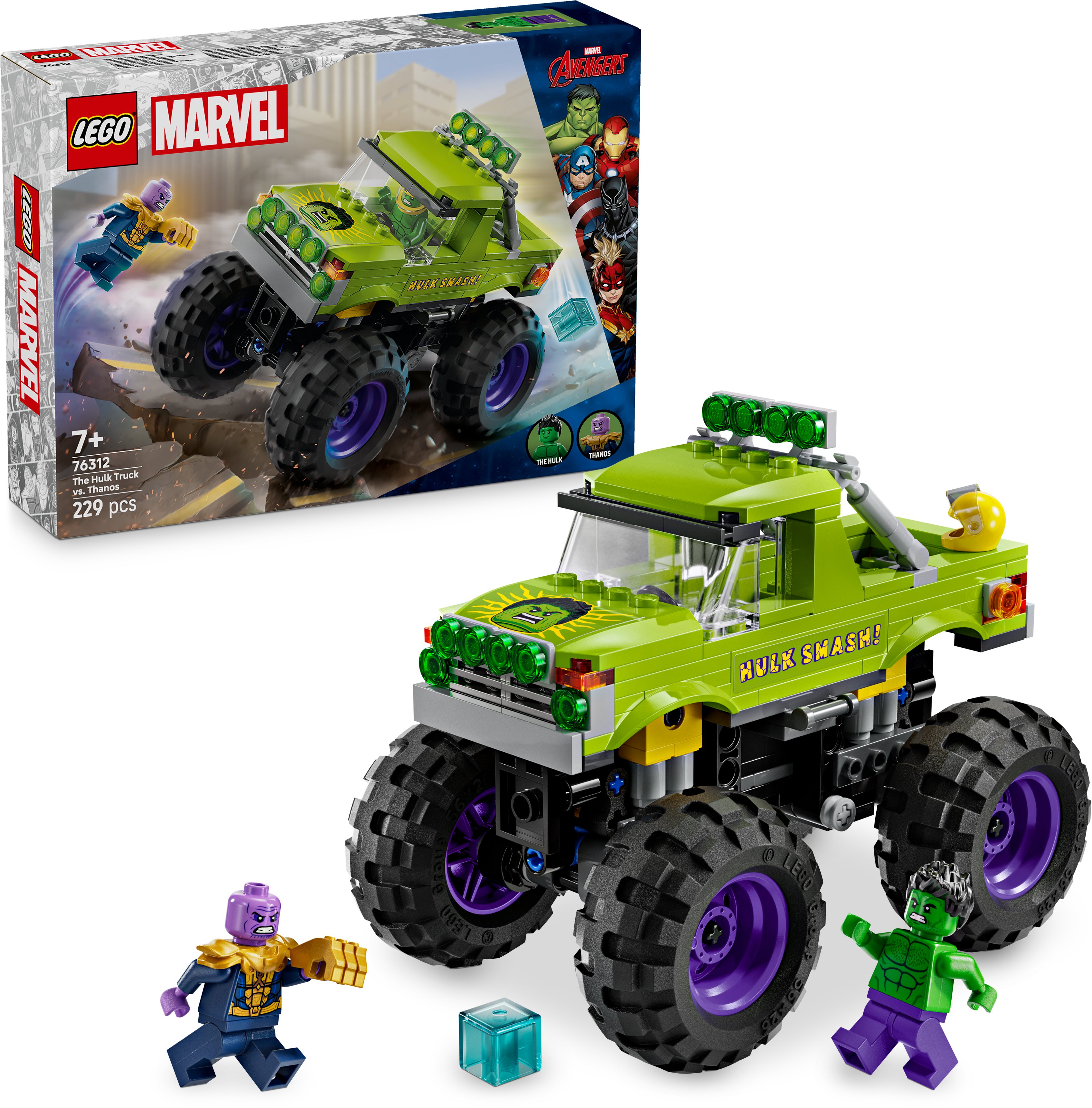 LEGO Marvel 76312 Hulkův truck vs. Thanos - unikátní stavebnice