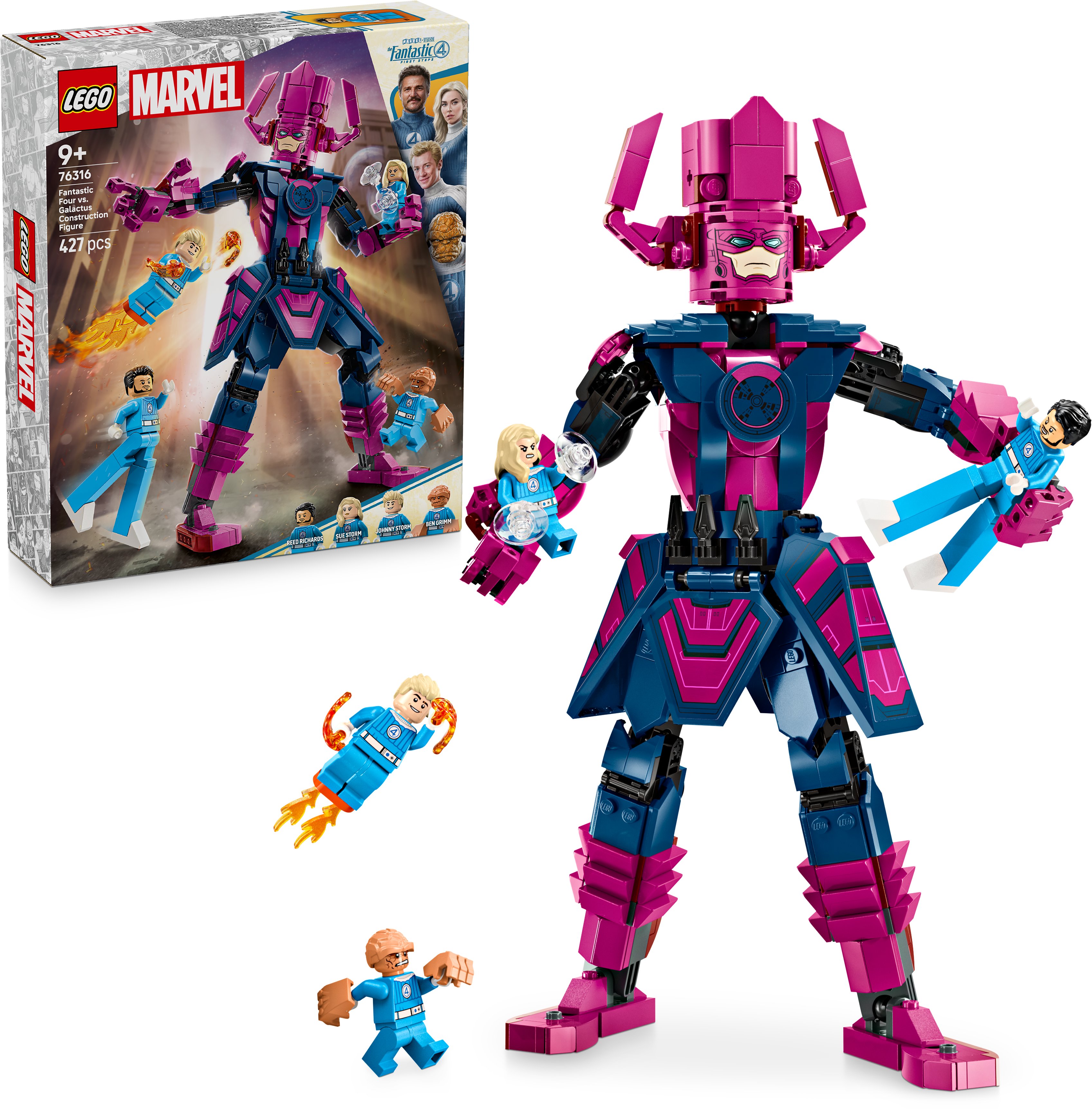 LEGO Marvel 76316 Fantastická čtyřka vs. Galactus stavebnice