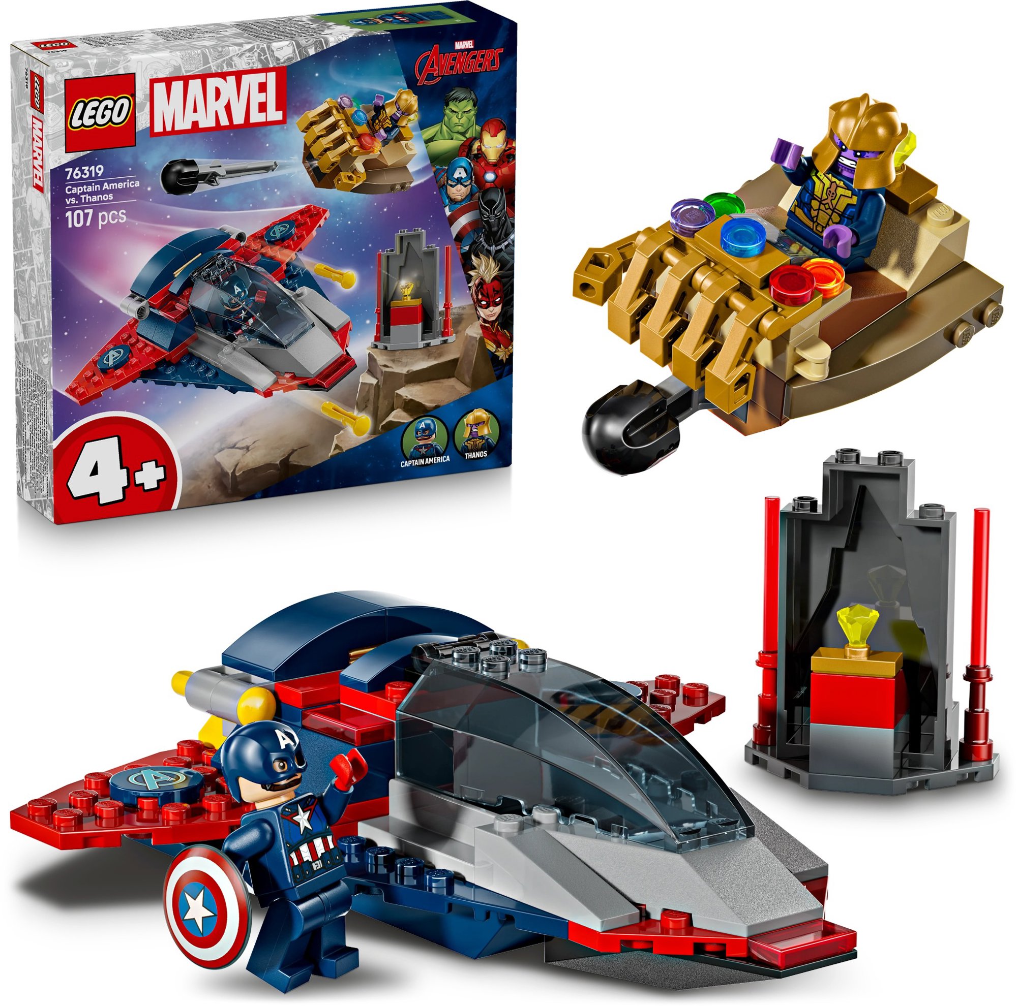 LEGO Marvel 76319 Kapitán Amerika vs. Thanos stavebnice