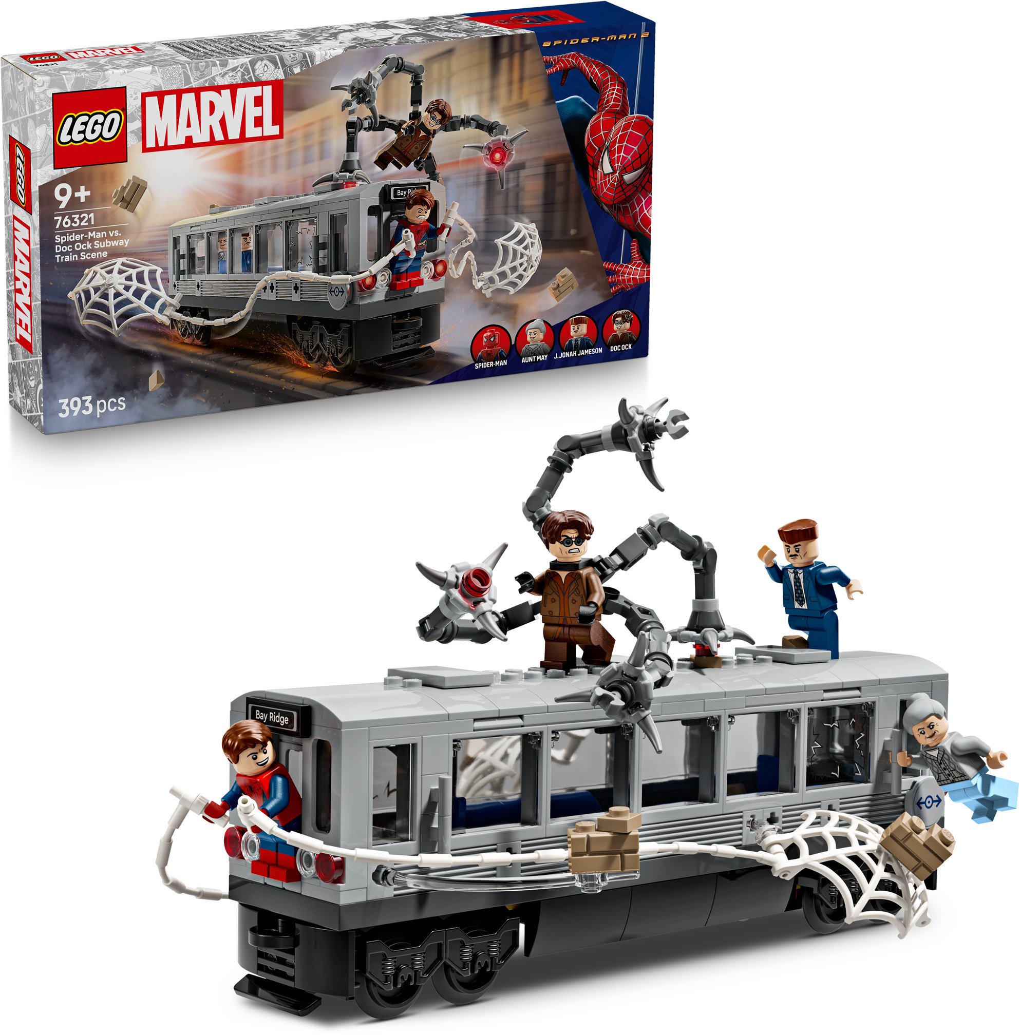 LEGO Marvel 76321 Spider-Man vs. Doc Ock stavebnice v metru