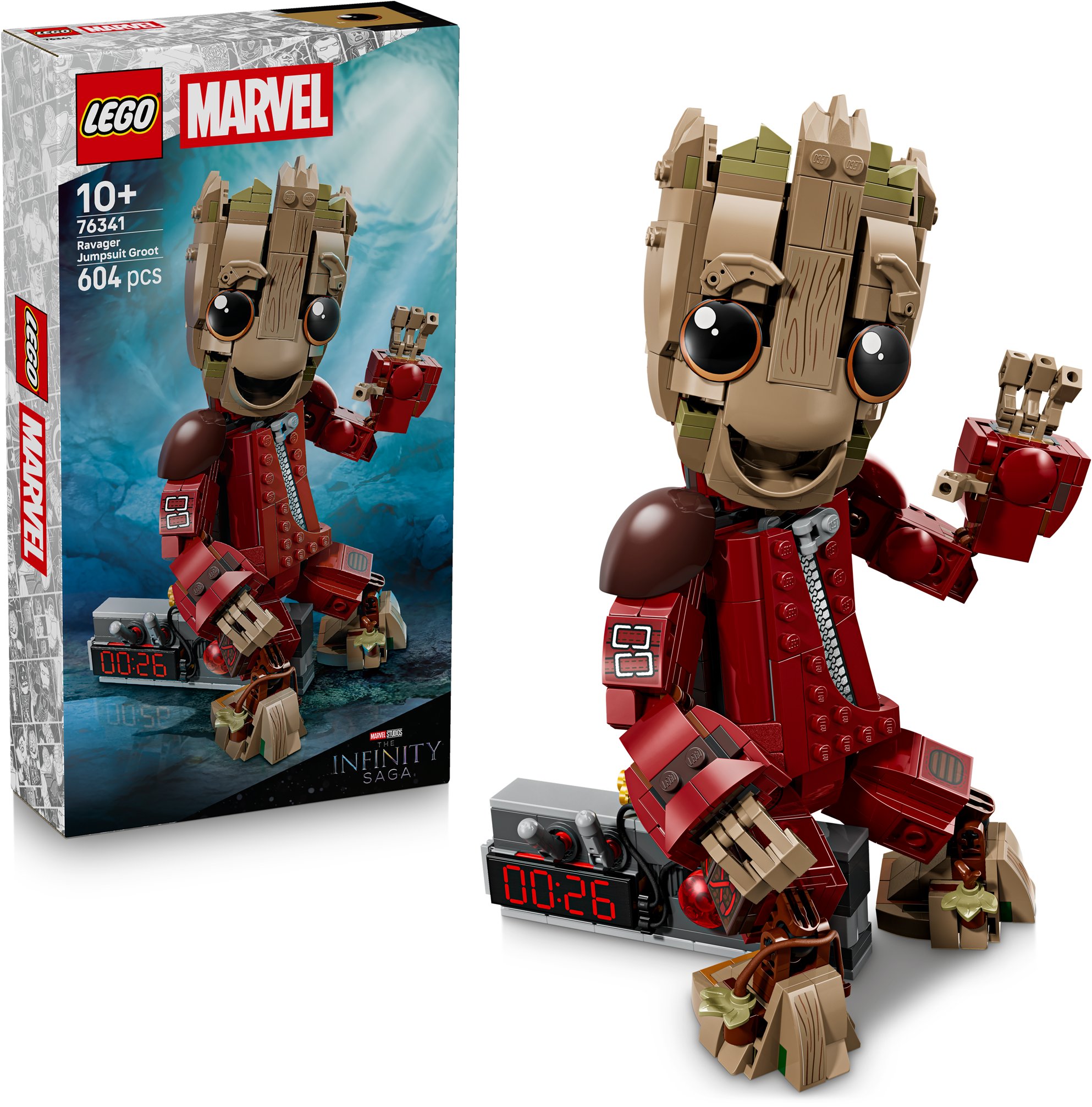LEGO Super Heroes 76341 Groot v kombinéze Plenitelů