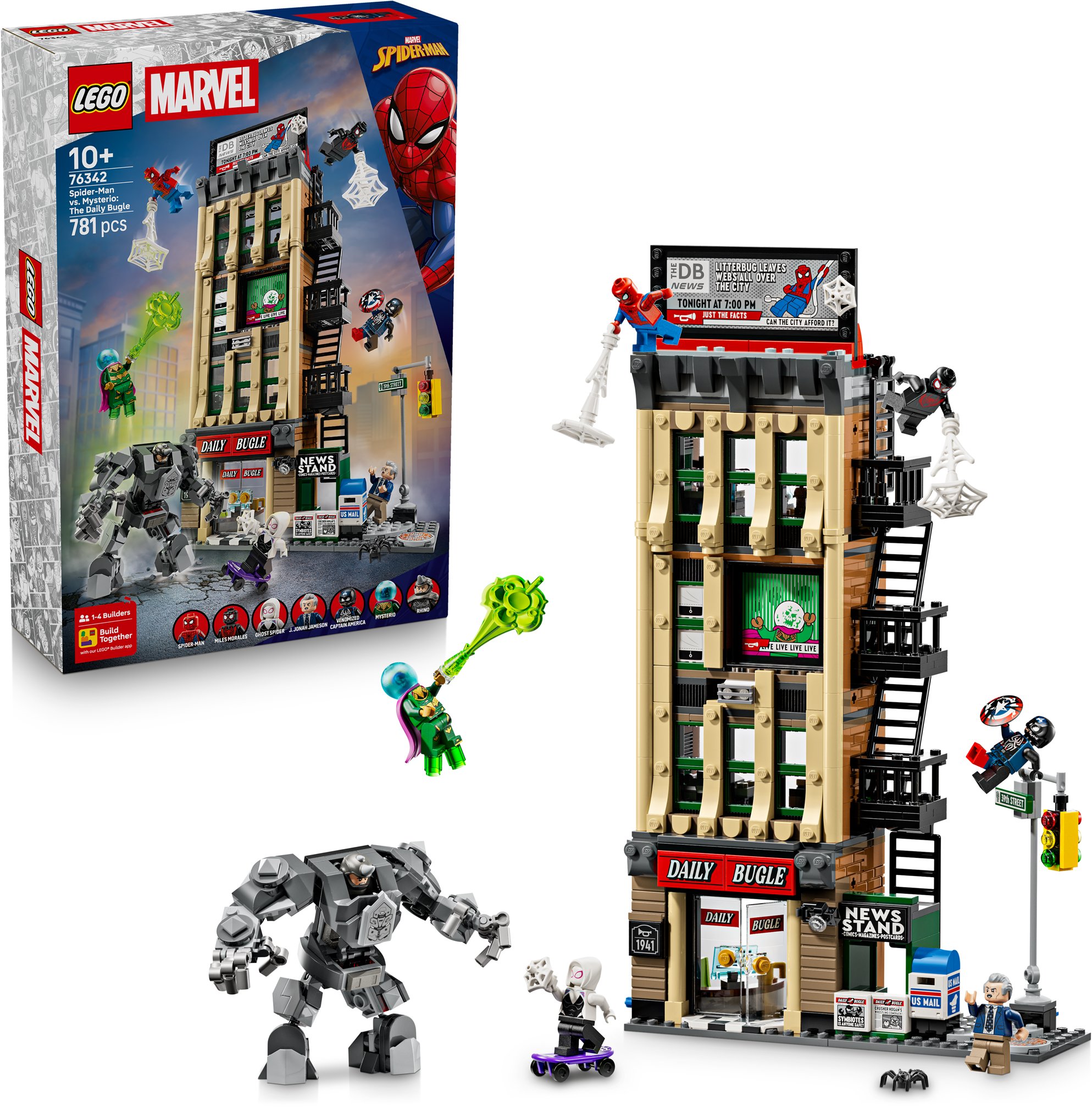 LEGO® Super Heroes 76342 Spider-Man vs. Mysterio: Daily Bugle stavebnice
