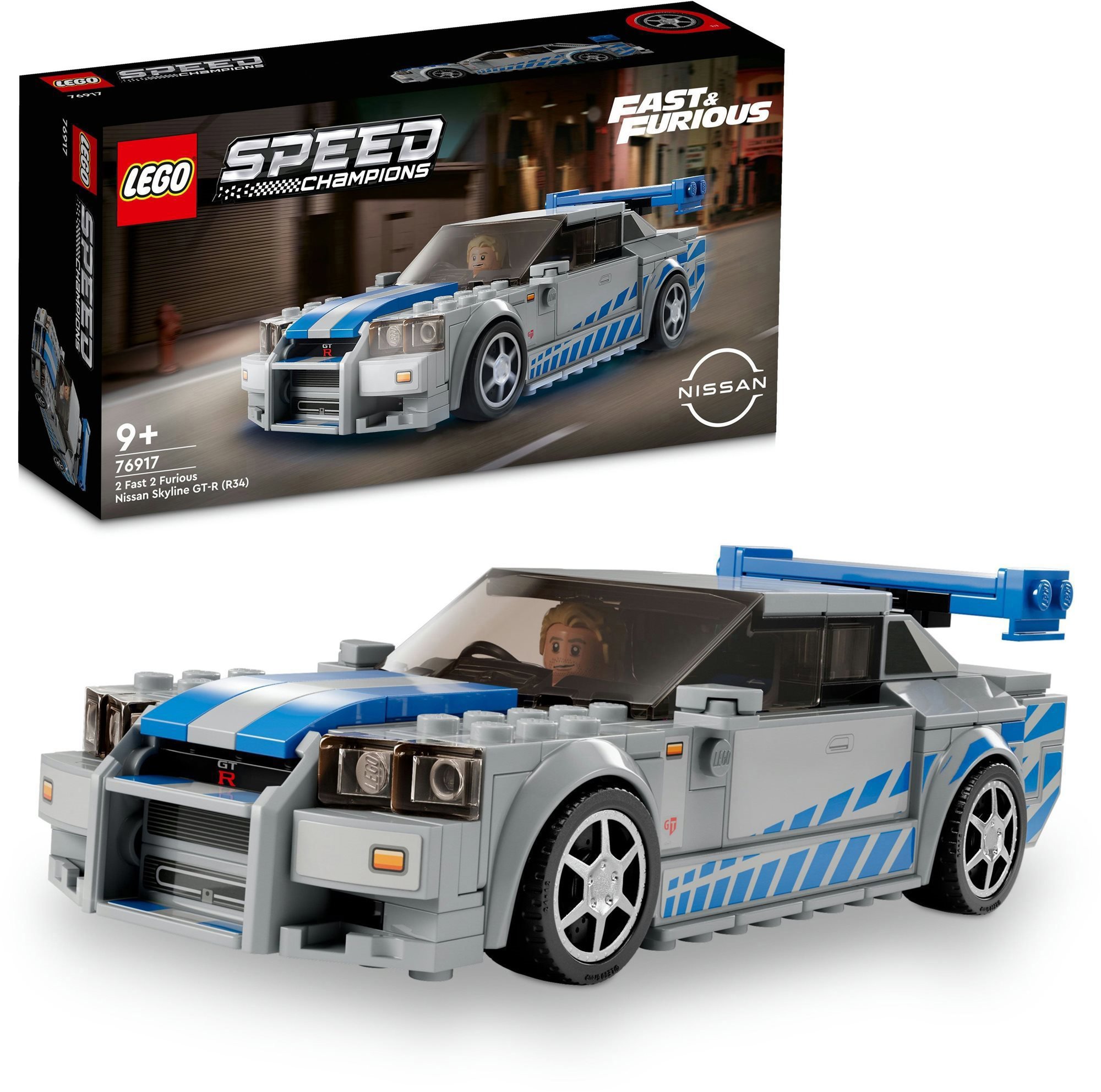 LEGO Speed Champions 76917 2 Fast 2 Furious Nissan Skyline GT-R (R34) - model auta