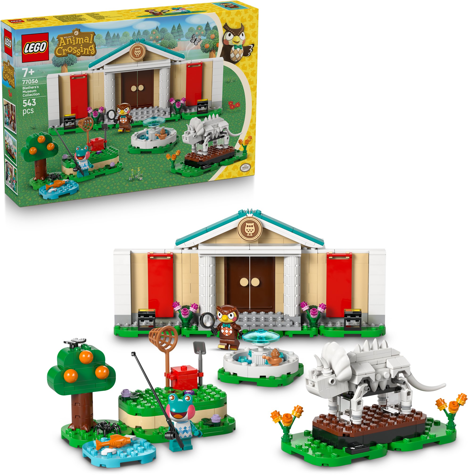 LEGO® Animal Crossing™ 77056 Blathers a jeho muzejní sbírka