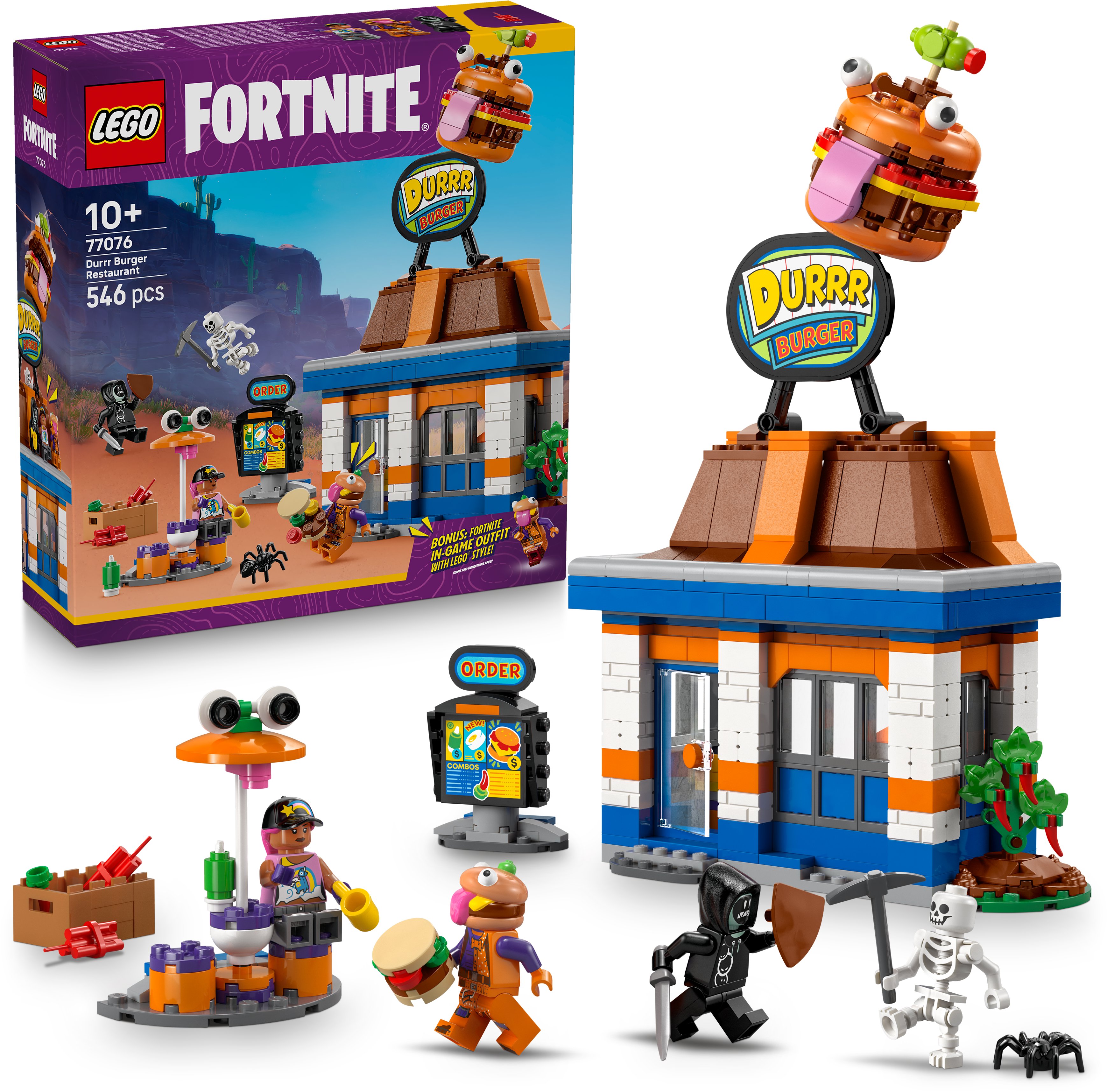 LEGO® Fortnite® 77076 Restaurace Durrr Burger s minifigurkami