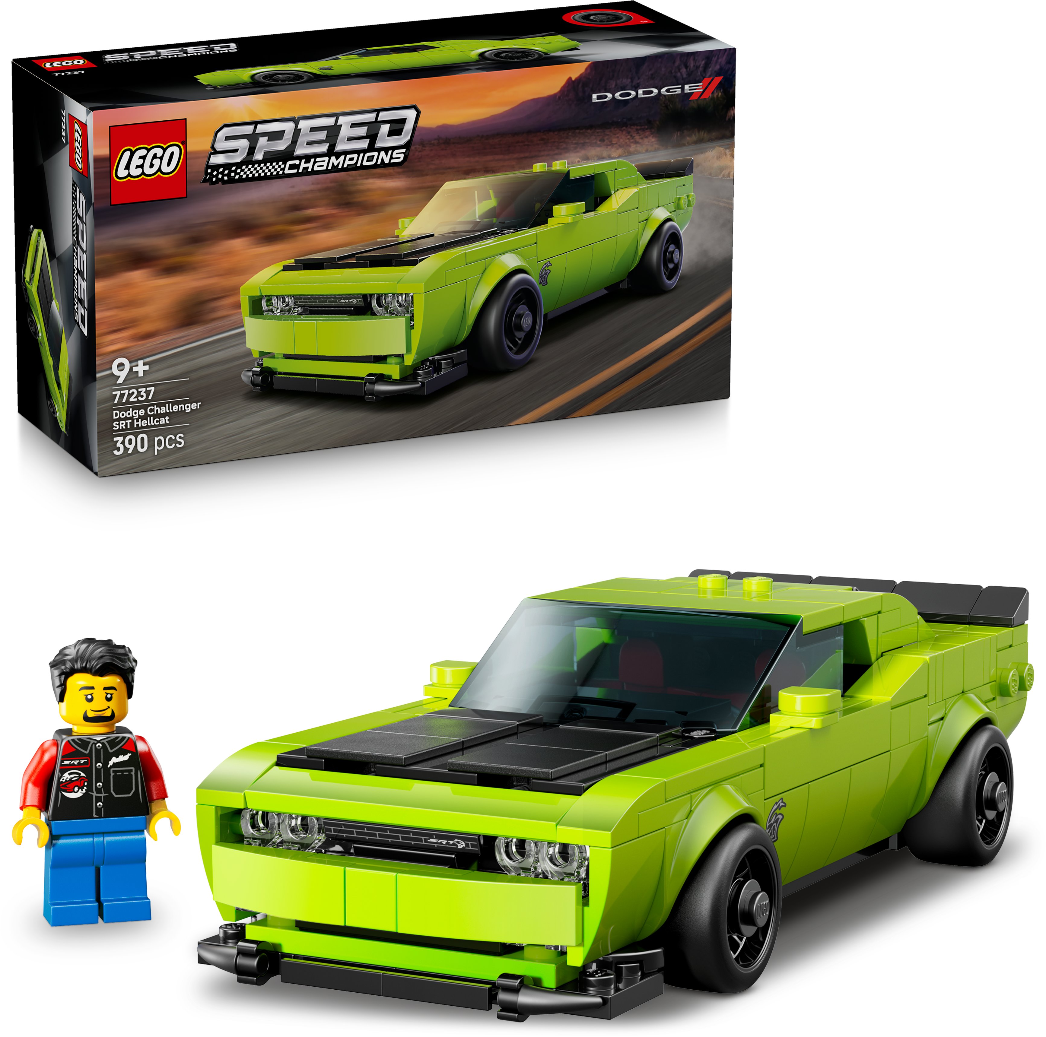 LEGO Speed Champions 77237 Dodge Challenger SRT Hellcat model