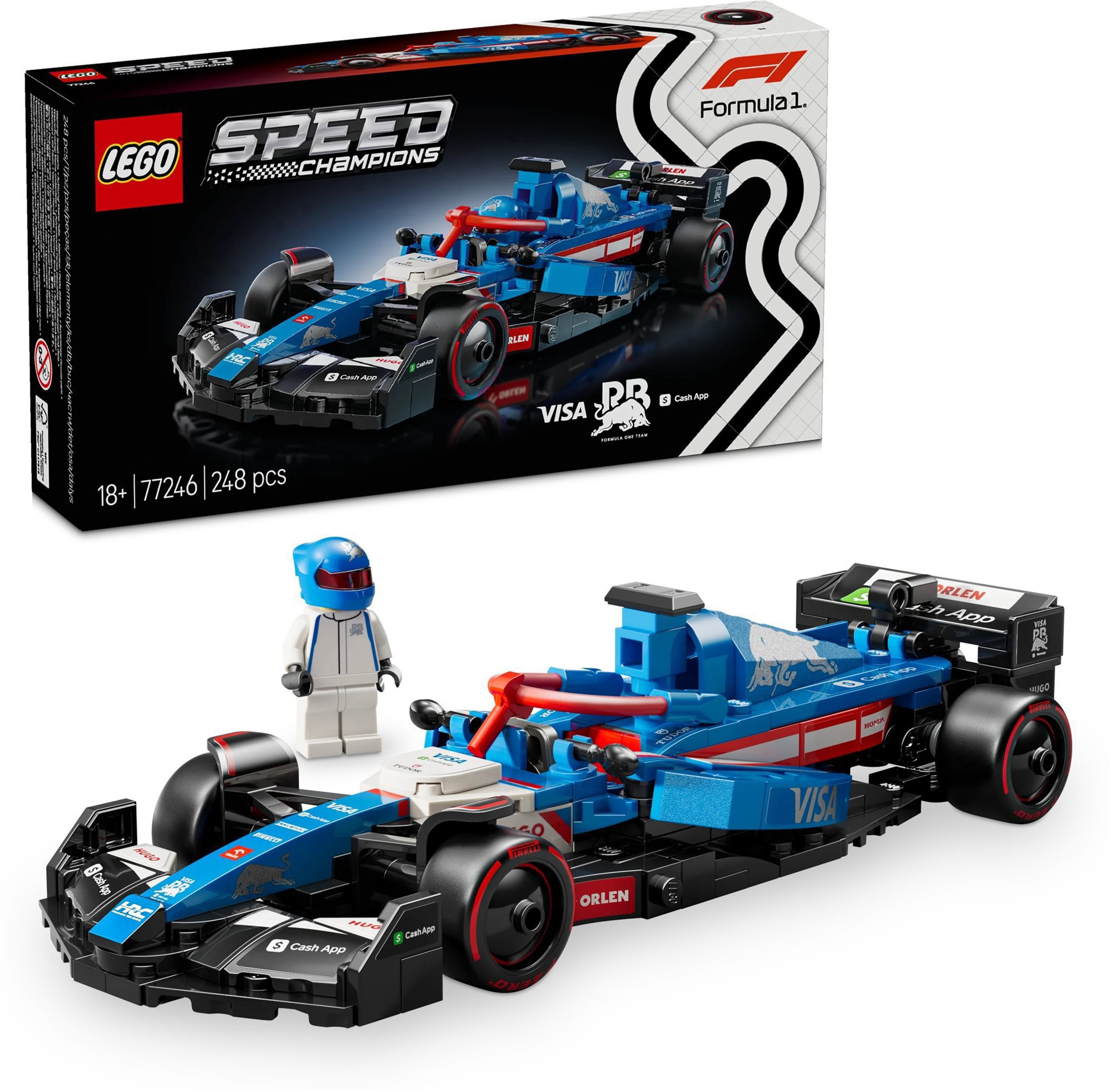 LEGO Speed Champions 77246 Závodní auto Visa Cash App RB VCARB 01 F1