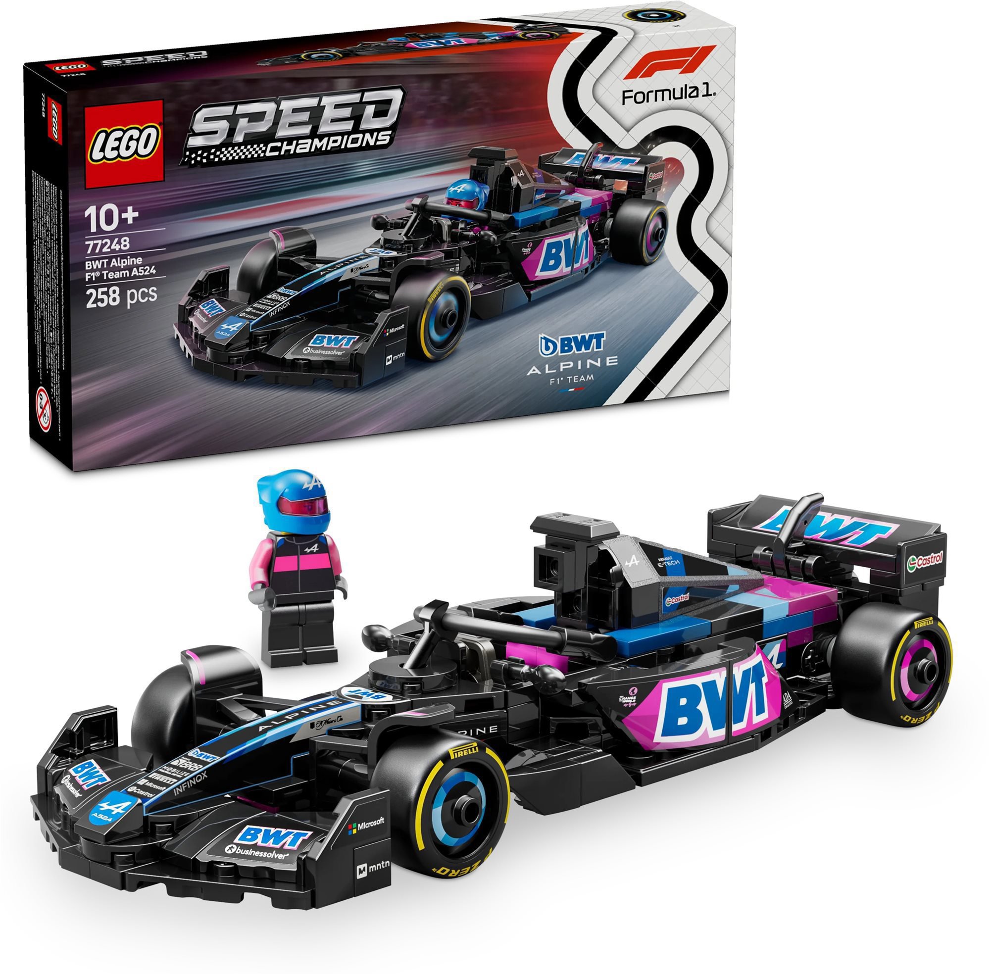 Stavebnice LEGO Speed Champions 77248 Závodní auto BWT Alpine F1 Team A524