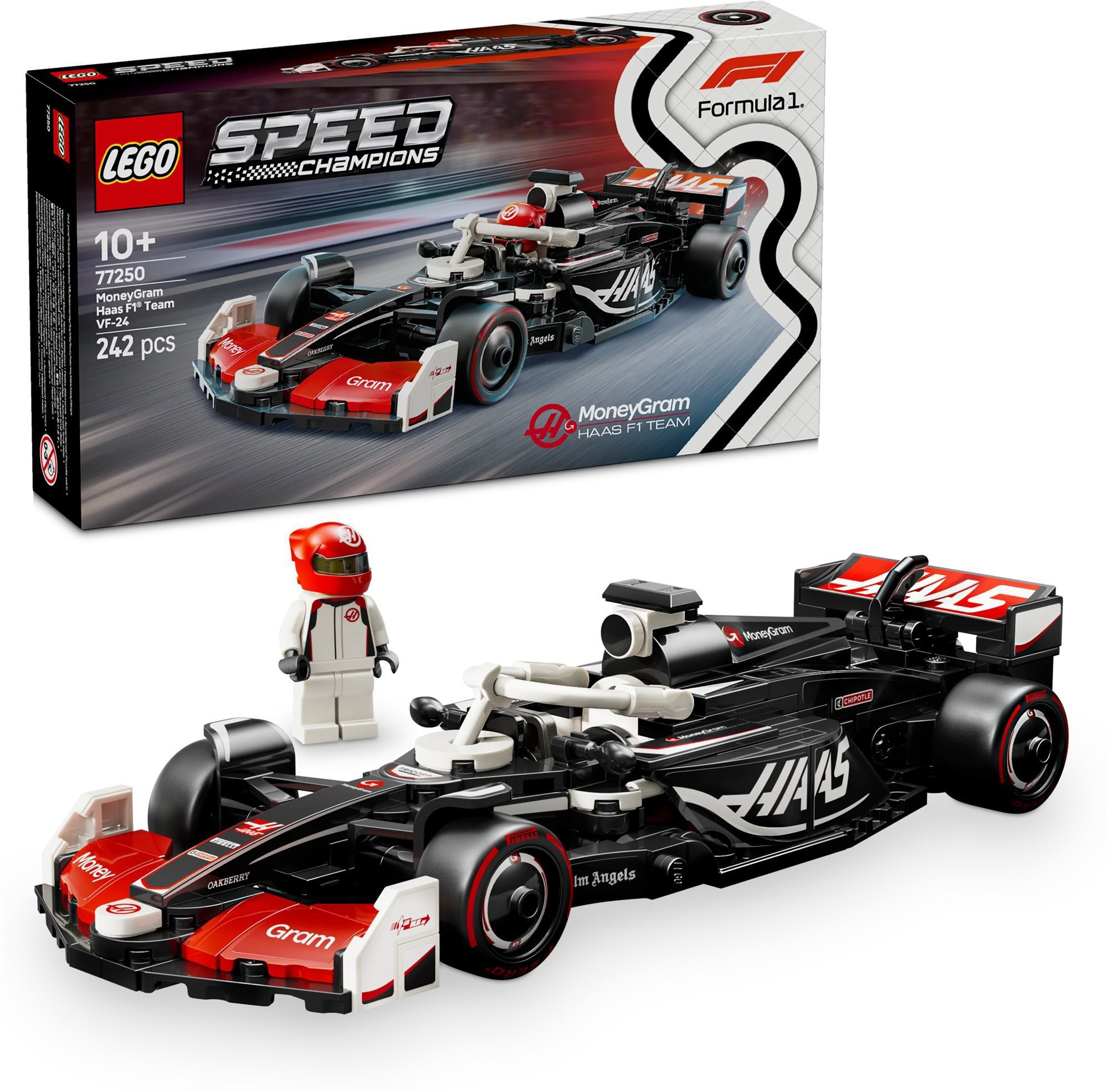 LEGO Speed Champions 77250 - Závodní auto MoneyGram Haas F1 Team VF-24