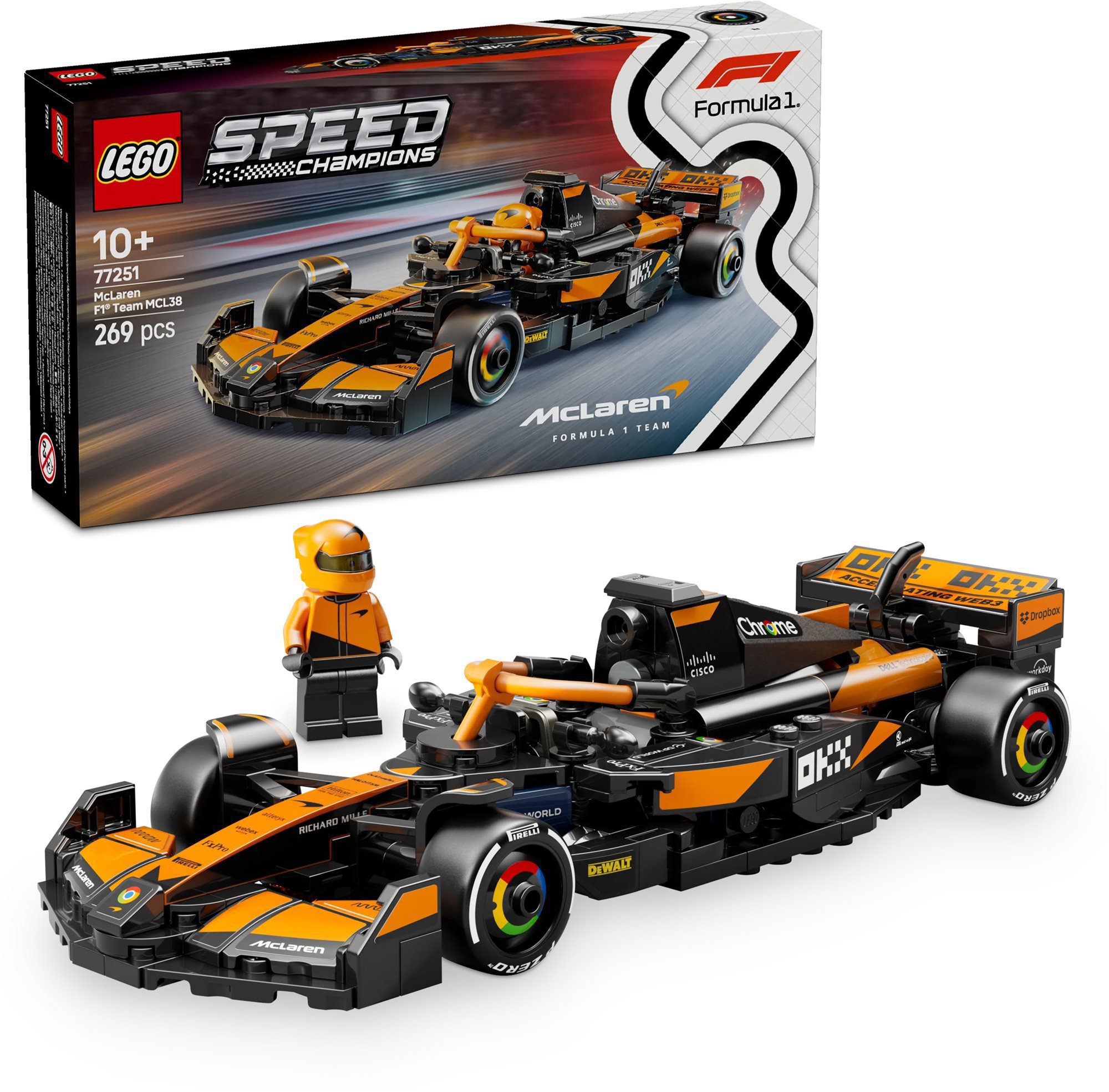 LEGO Speed Champions 77251 Závodní auto McLaren F1 Team MCL38