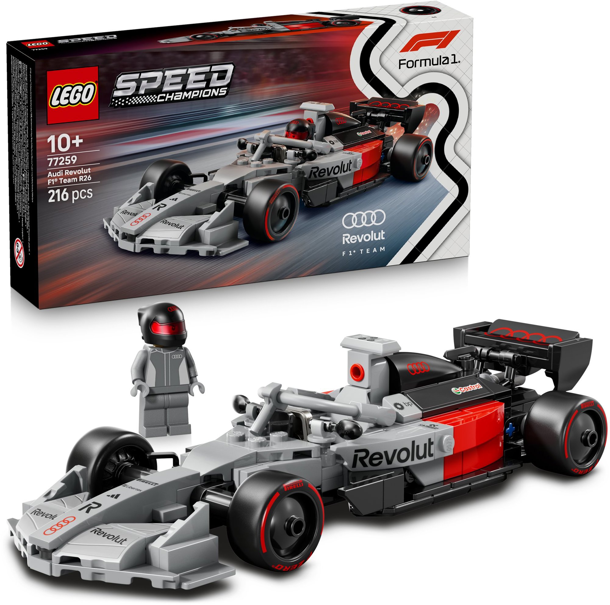 LEGO Speed Champions 77259 - závodní auto Audi Revolut F1 Team R26
