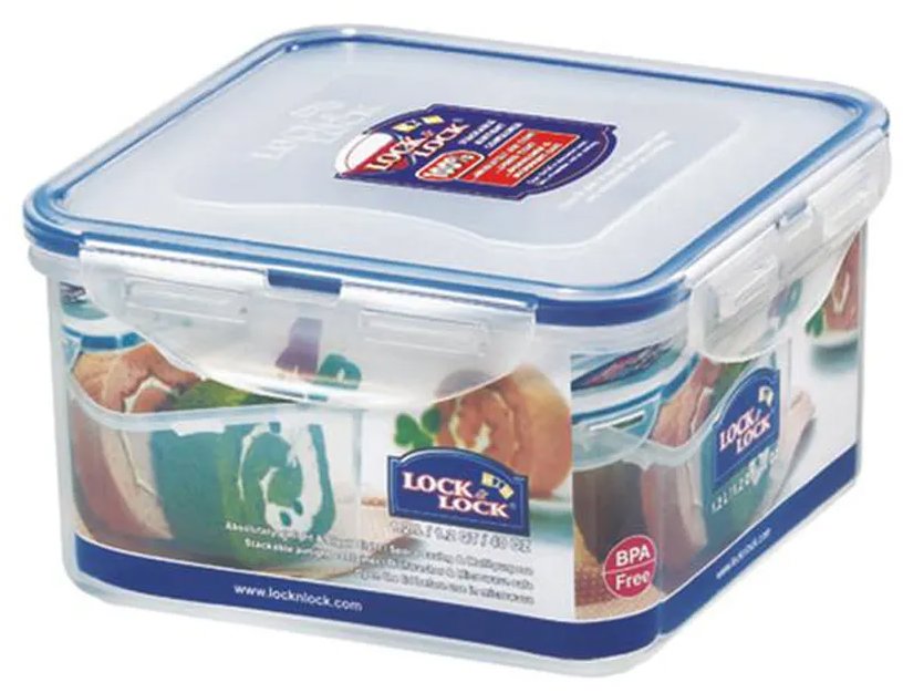 LOCK DÓZA NA POTRAVINY LOCK 15,5X15,5X8,7CM 1,2L PLAST