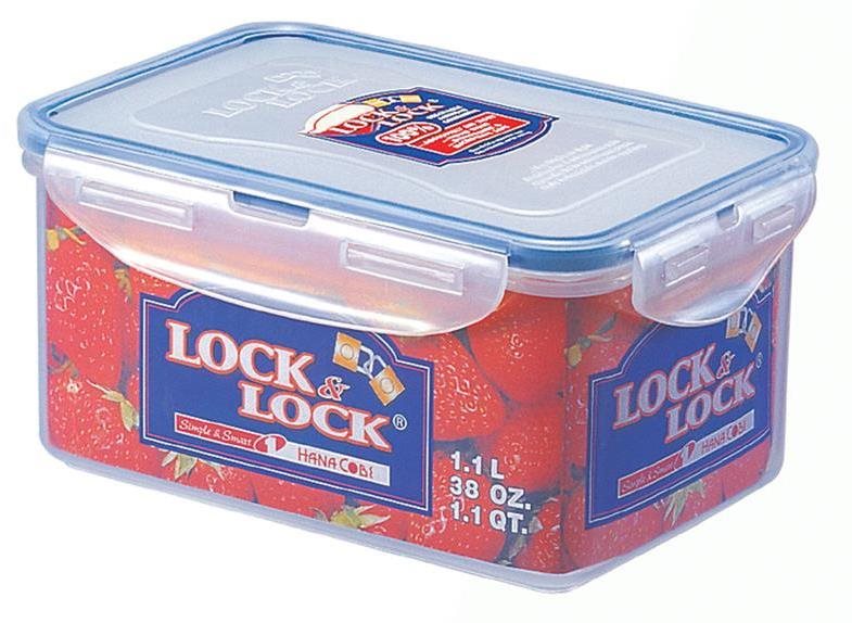 LOCK DÓZA NA POTRAVINY LOCK 18,1X12,8X8,8CM 1,1L PLAST
