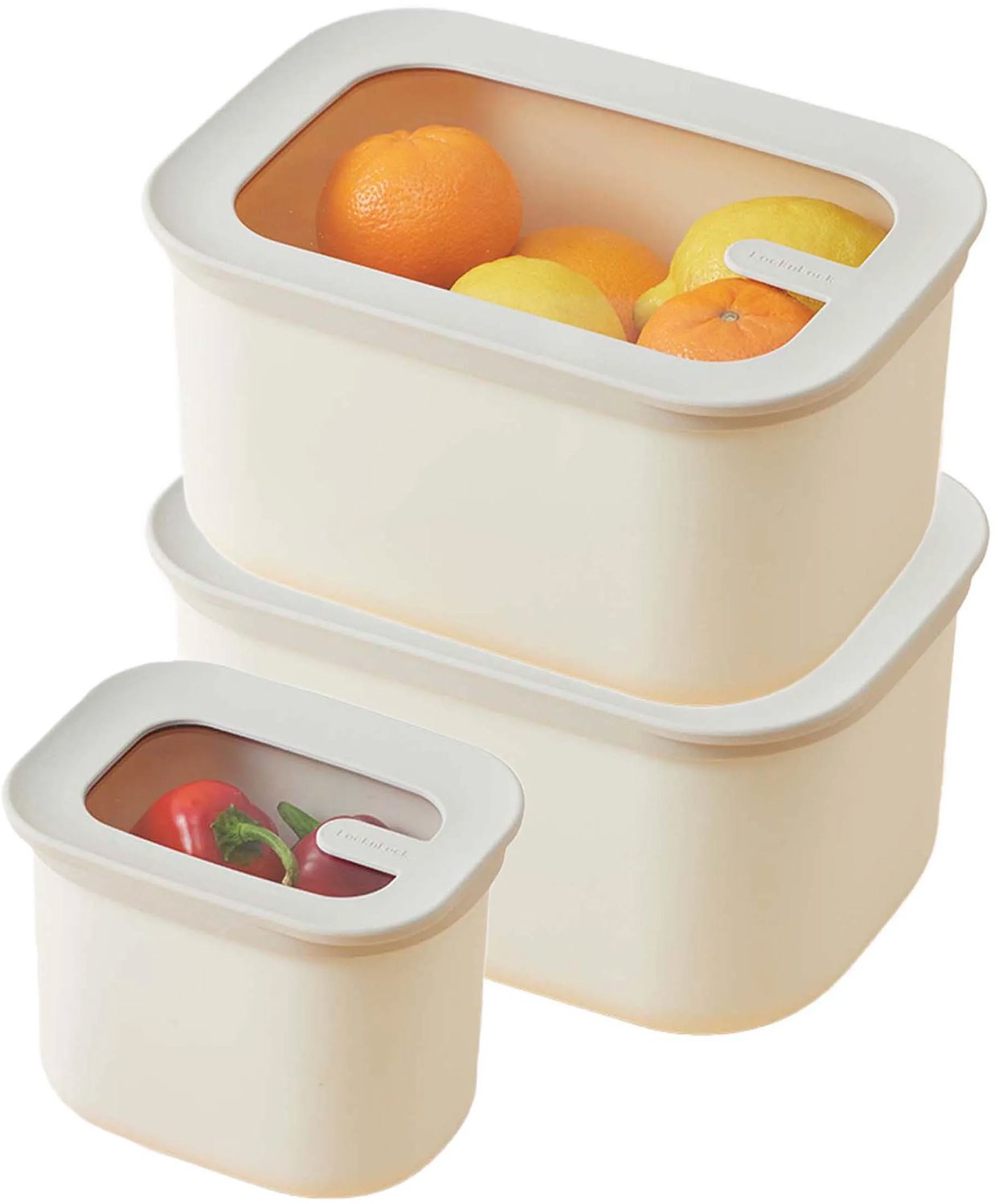 LocknLock HLE4121S21 Dóza na potraviny Dual Nesting set 3 ks