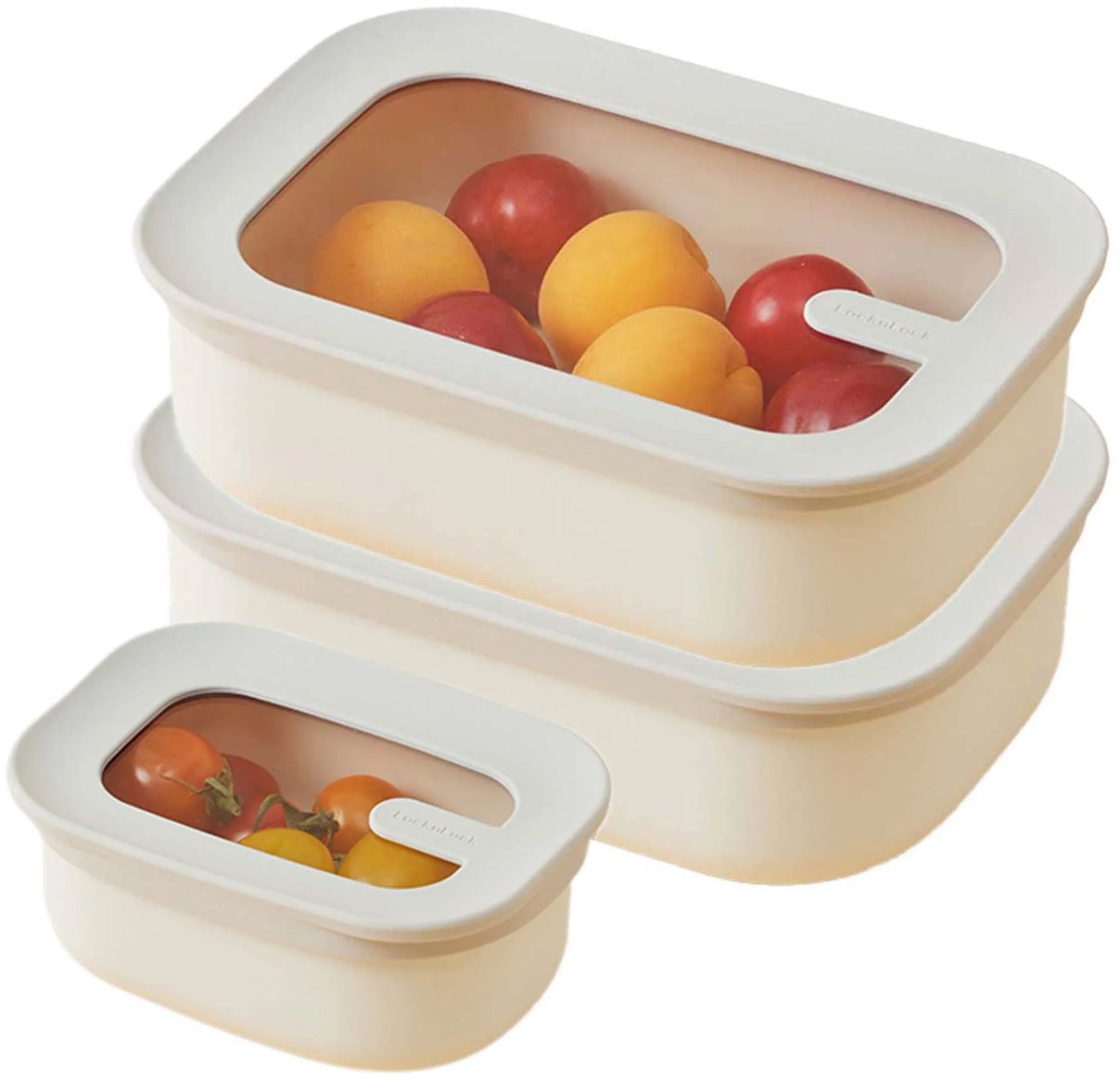 LocknLock HLE4120S21 Dóza na potraviny Dual Nesting set 3 ks
