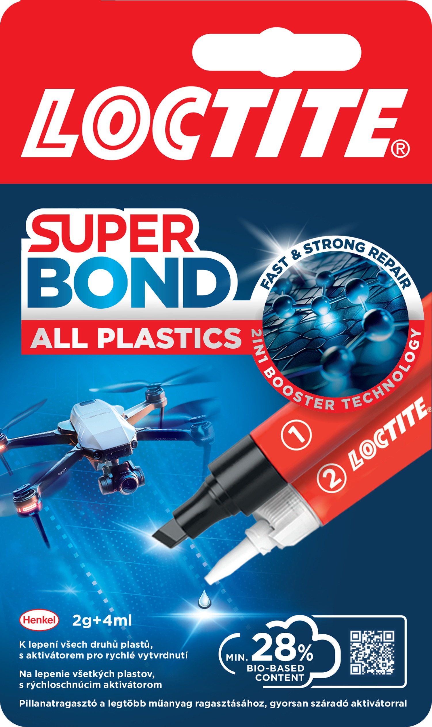 LOCTITE Super Bond All Plastics 2 g + 4 ml